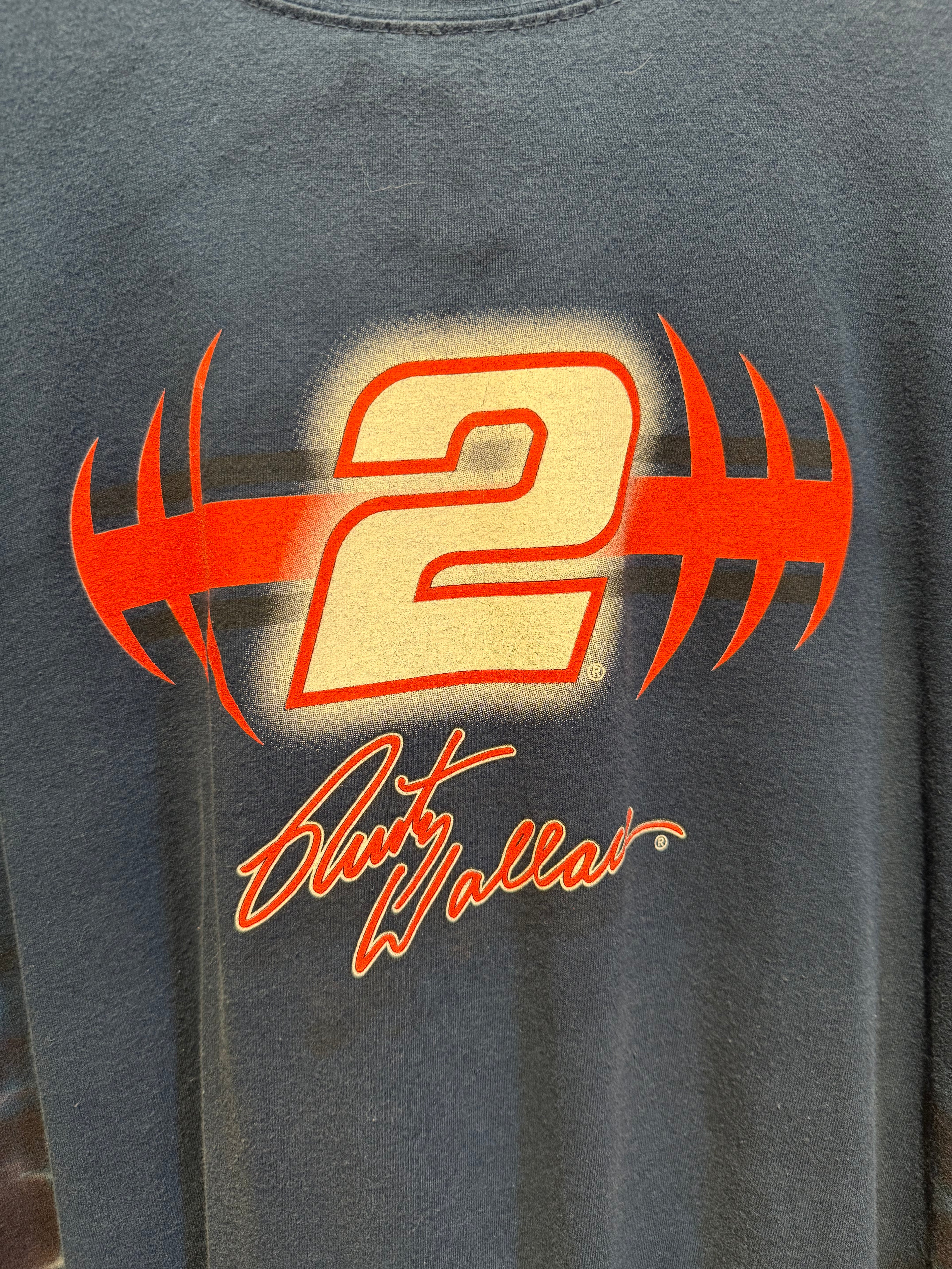 Vintage Rusty Wallace NASCAR Racing T-Shirt: XXL