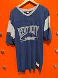 Vintage University of Kentucky Wildcats V-Neck Shirt: XL