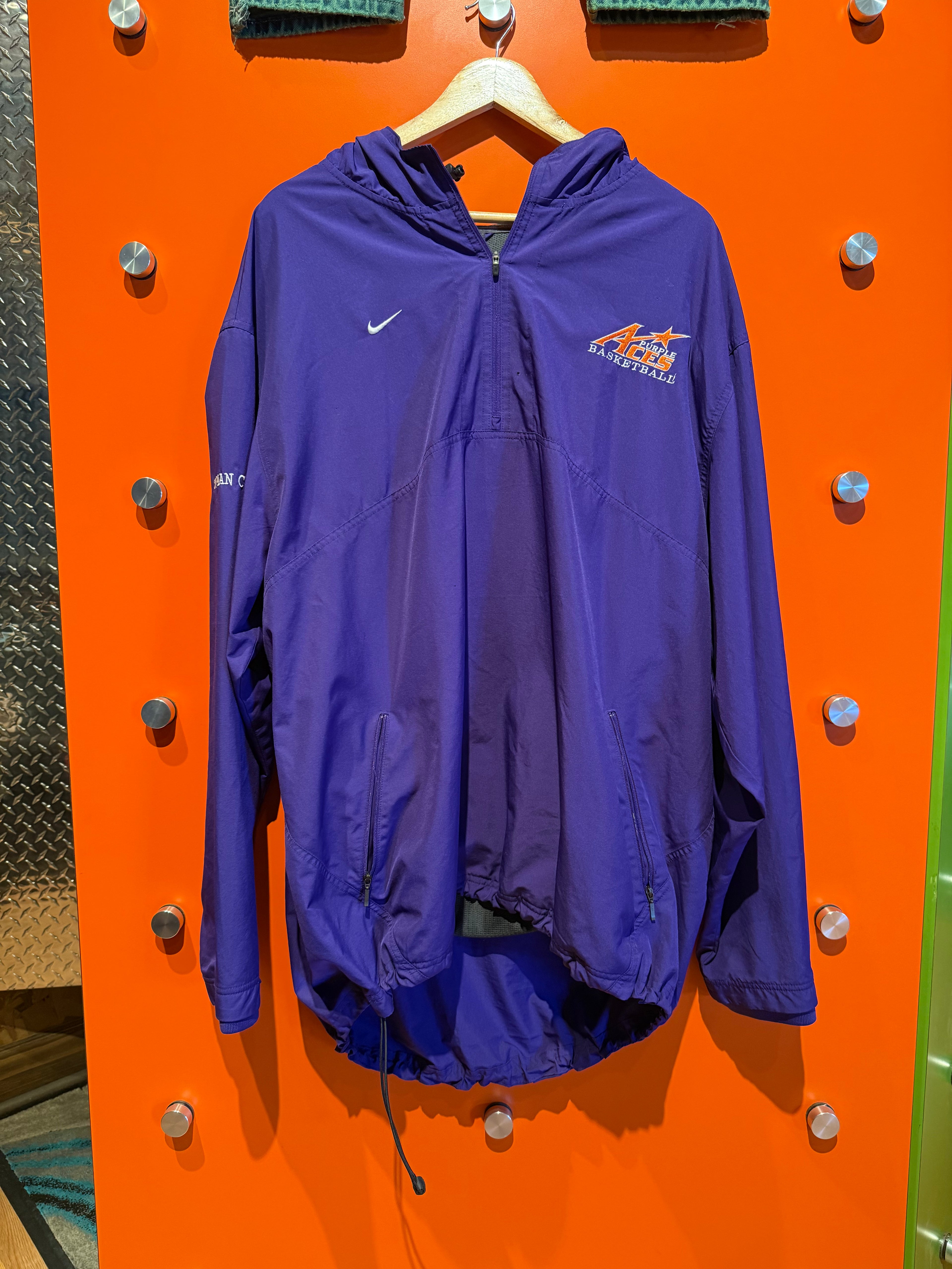 Vintage University of Evansville Windbreaker Jacket: XXL