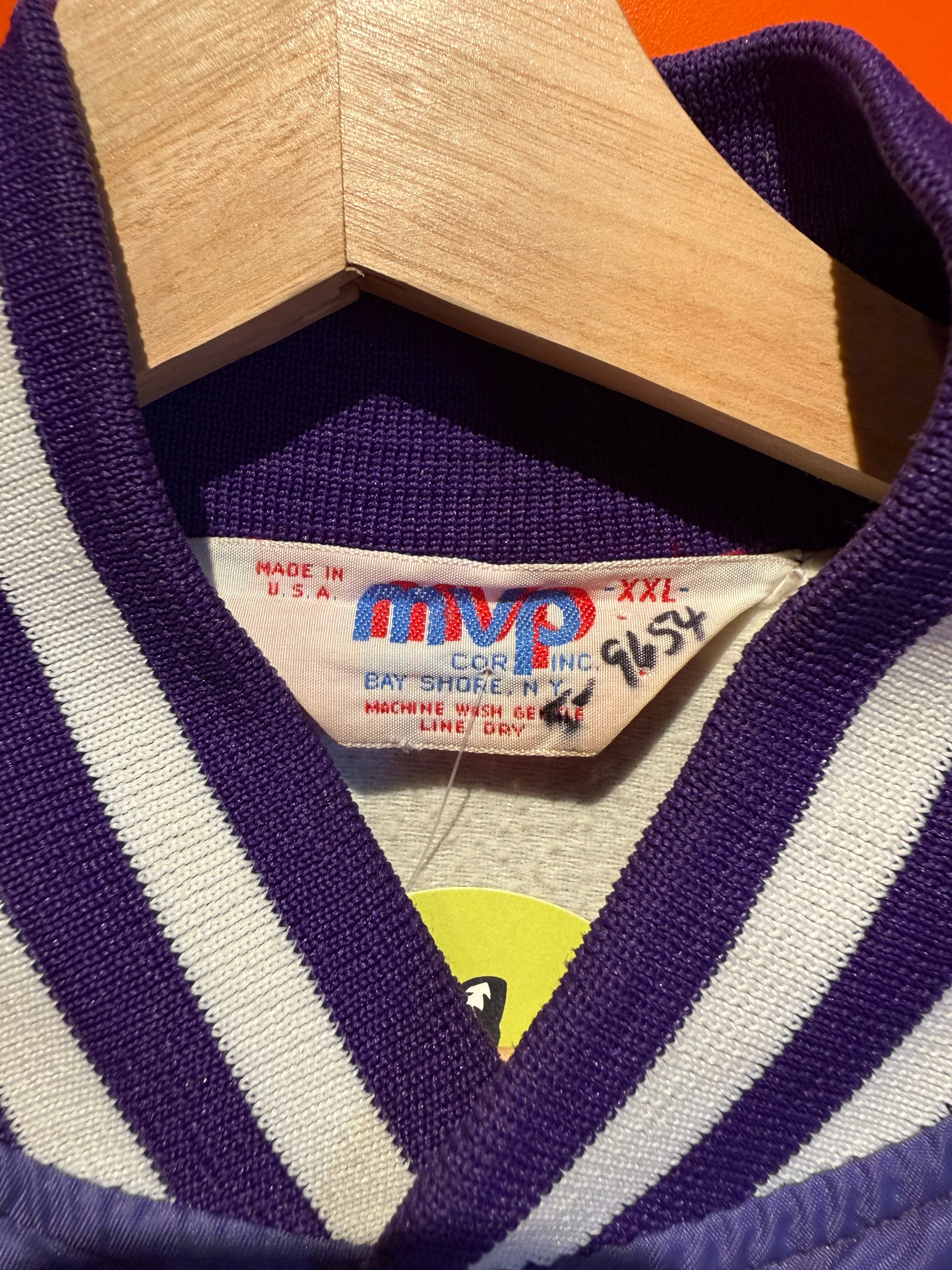 Vintage University of Evansville Varsity Bomber Jacket: XXL