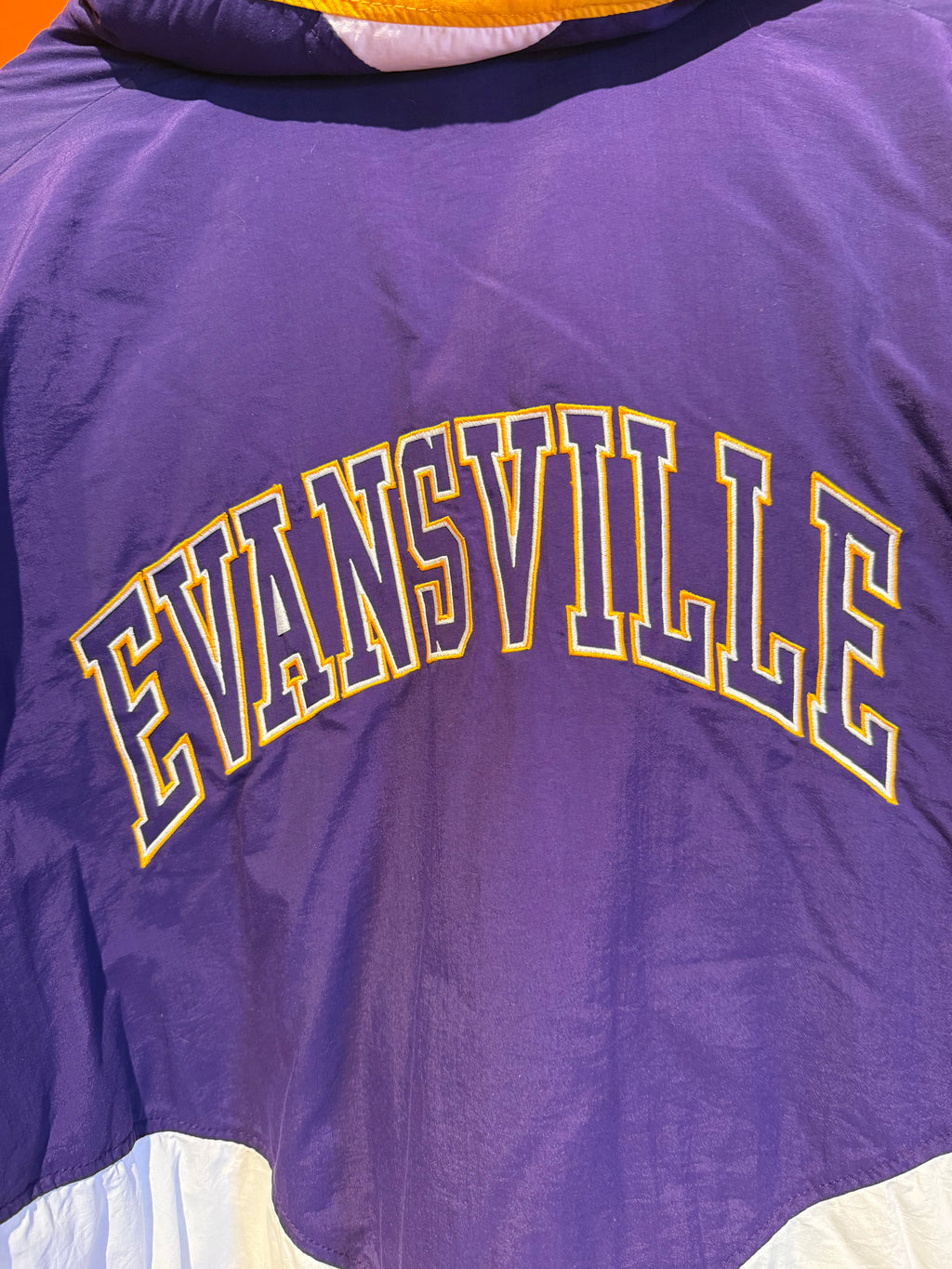 Vintage University of Evansville Purple Aces 90's Coat: XL