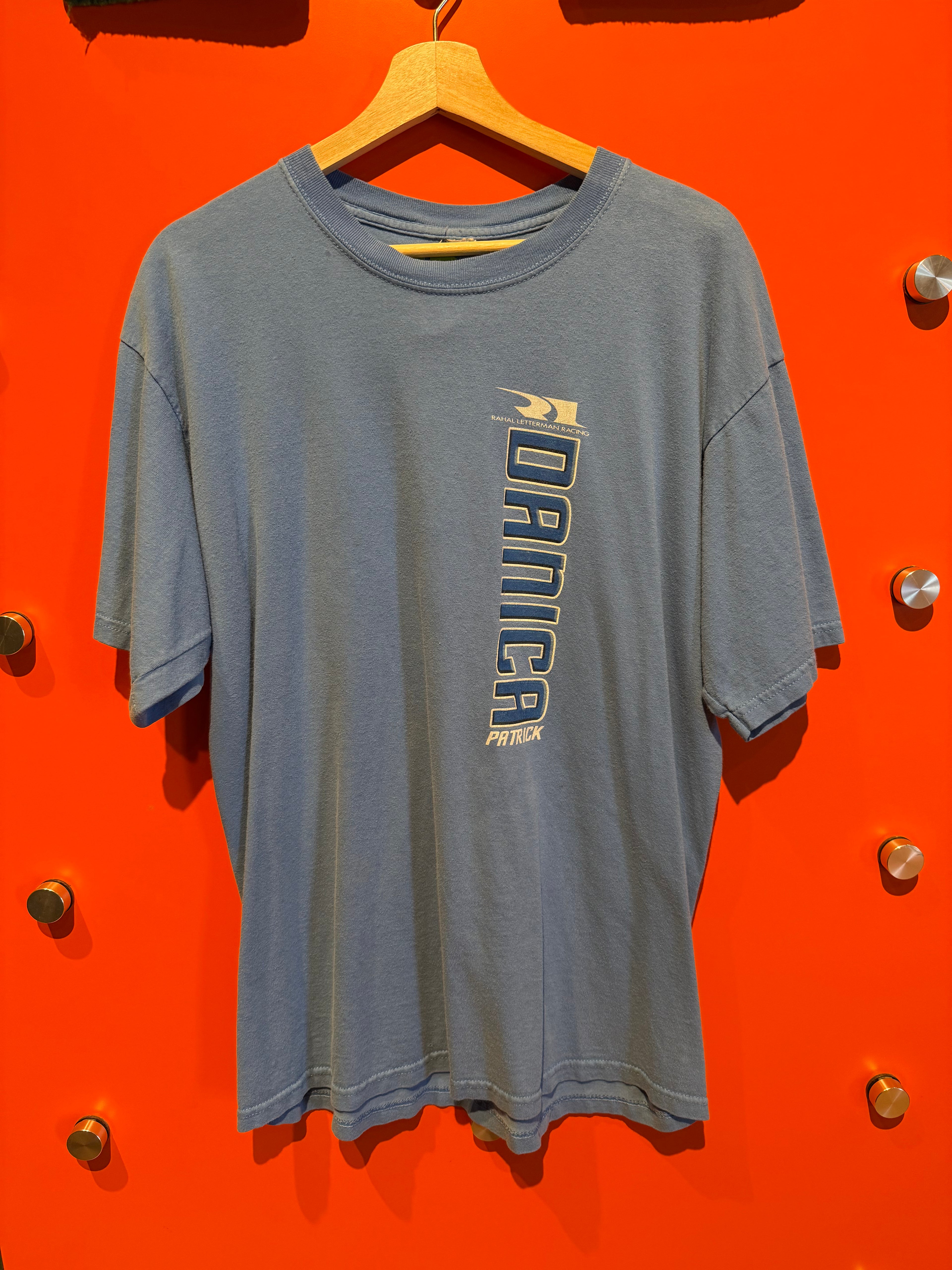Vintage Danica Patrick Blue Racing T-Shirt: XL