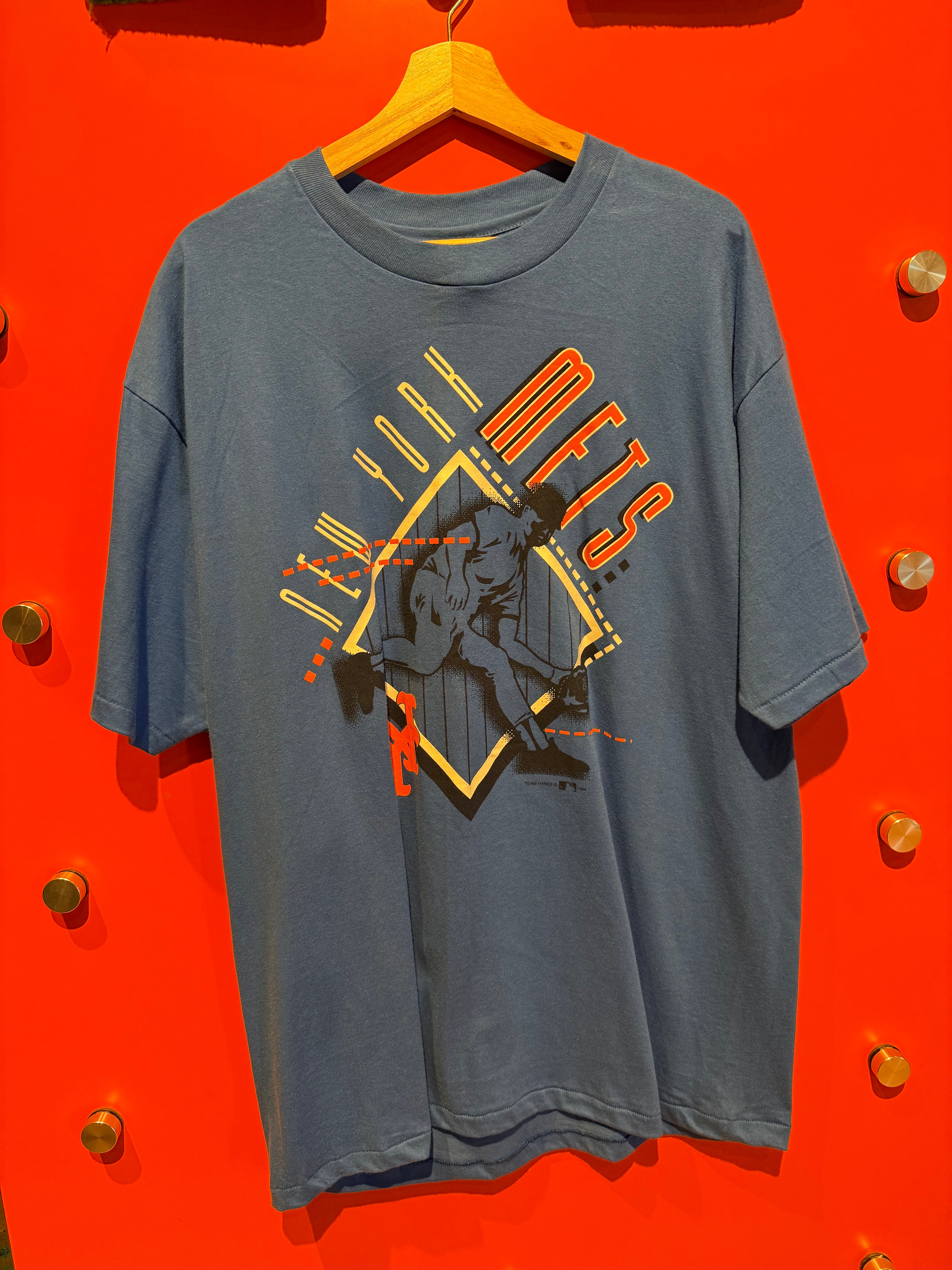 Vintage New York Mets MLB Blue NWT Baseball T-Shirt: XL