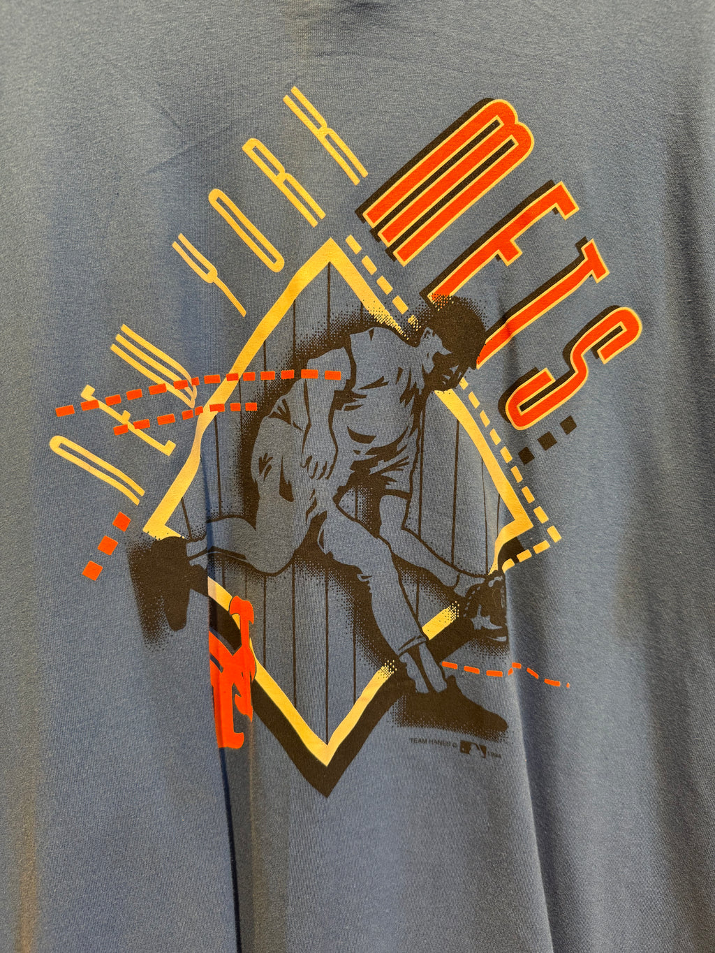 Vintage New York Mets MLB Blue NWT Baseball T-Shirt: XL