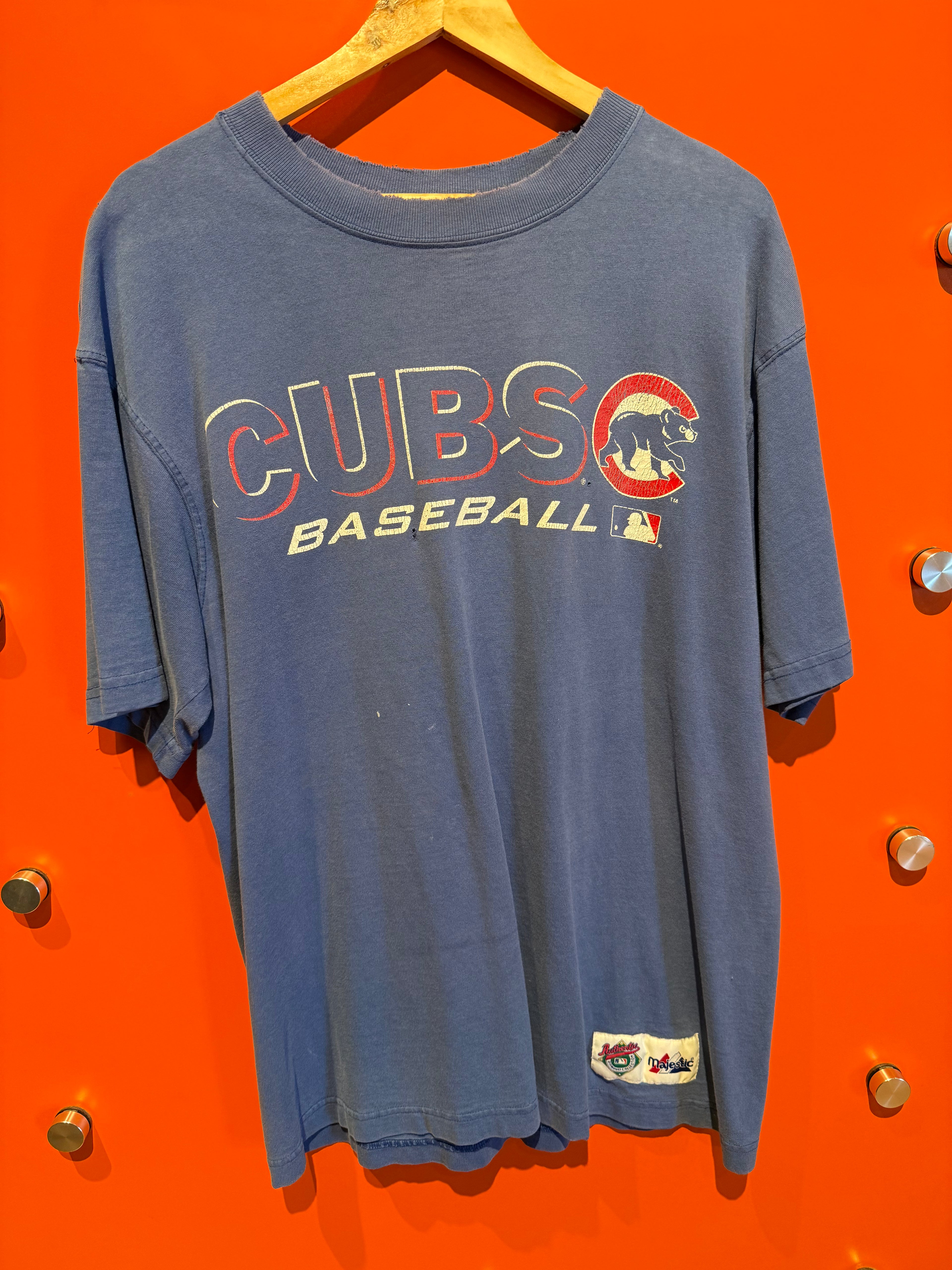 Vintage Chicago Cubs MLB Majestic Baseball T-Shirt: L
