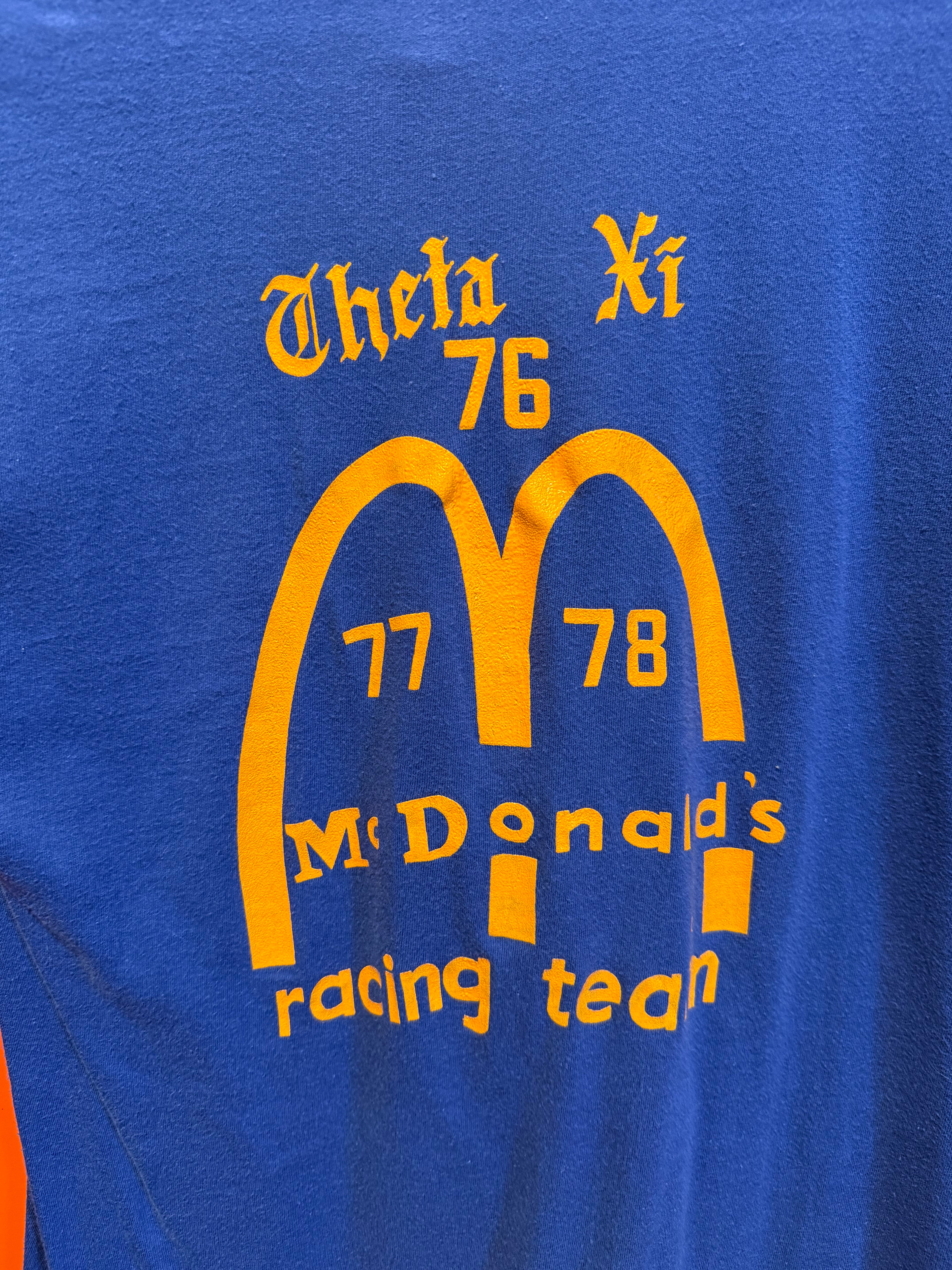 Vintage Grand Prix McDonald's Fraternity Racing Team T-Shirt: L