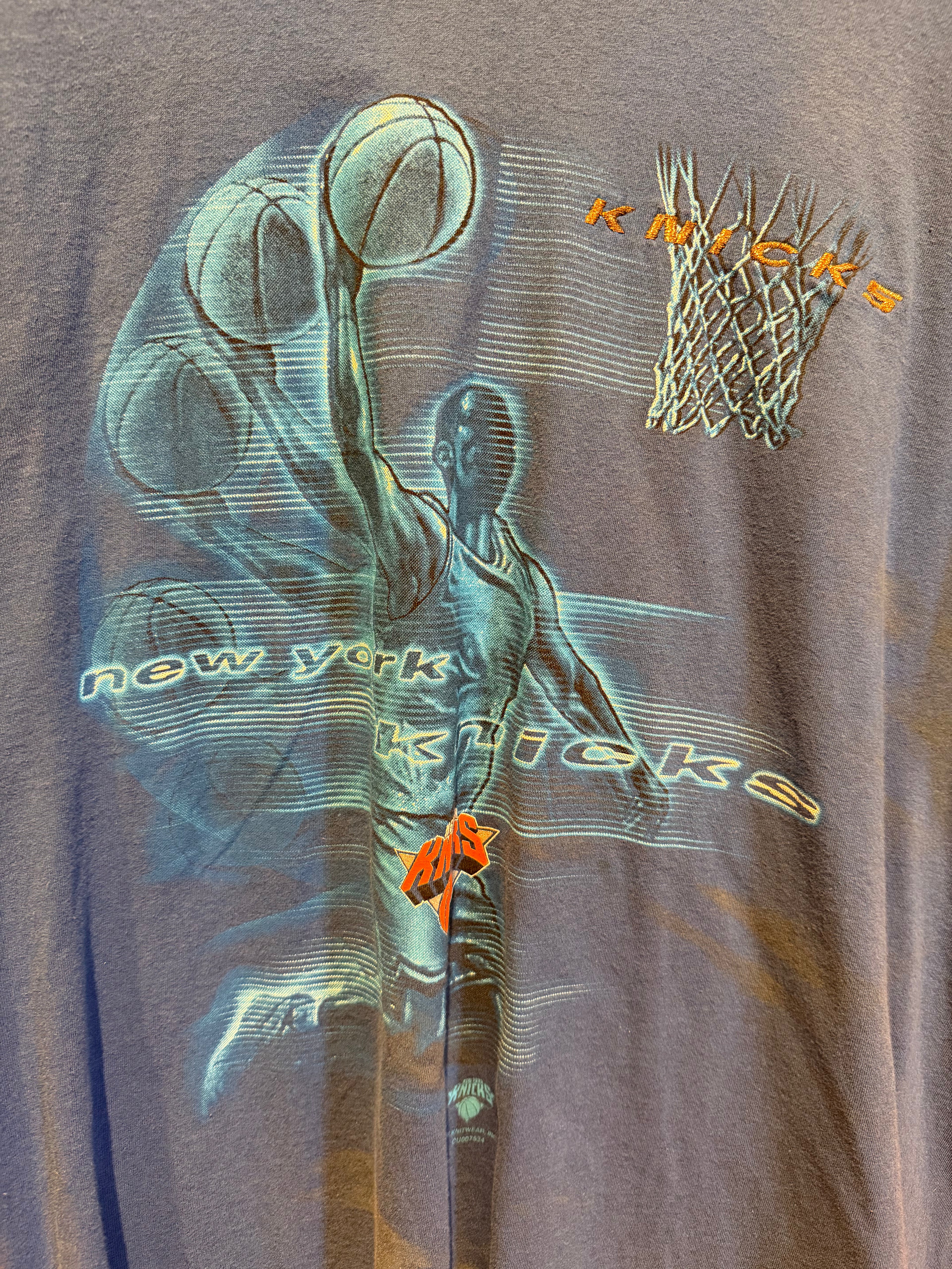 Vintage New York Knicks NBA Basketball T-Shirt: XL