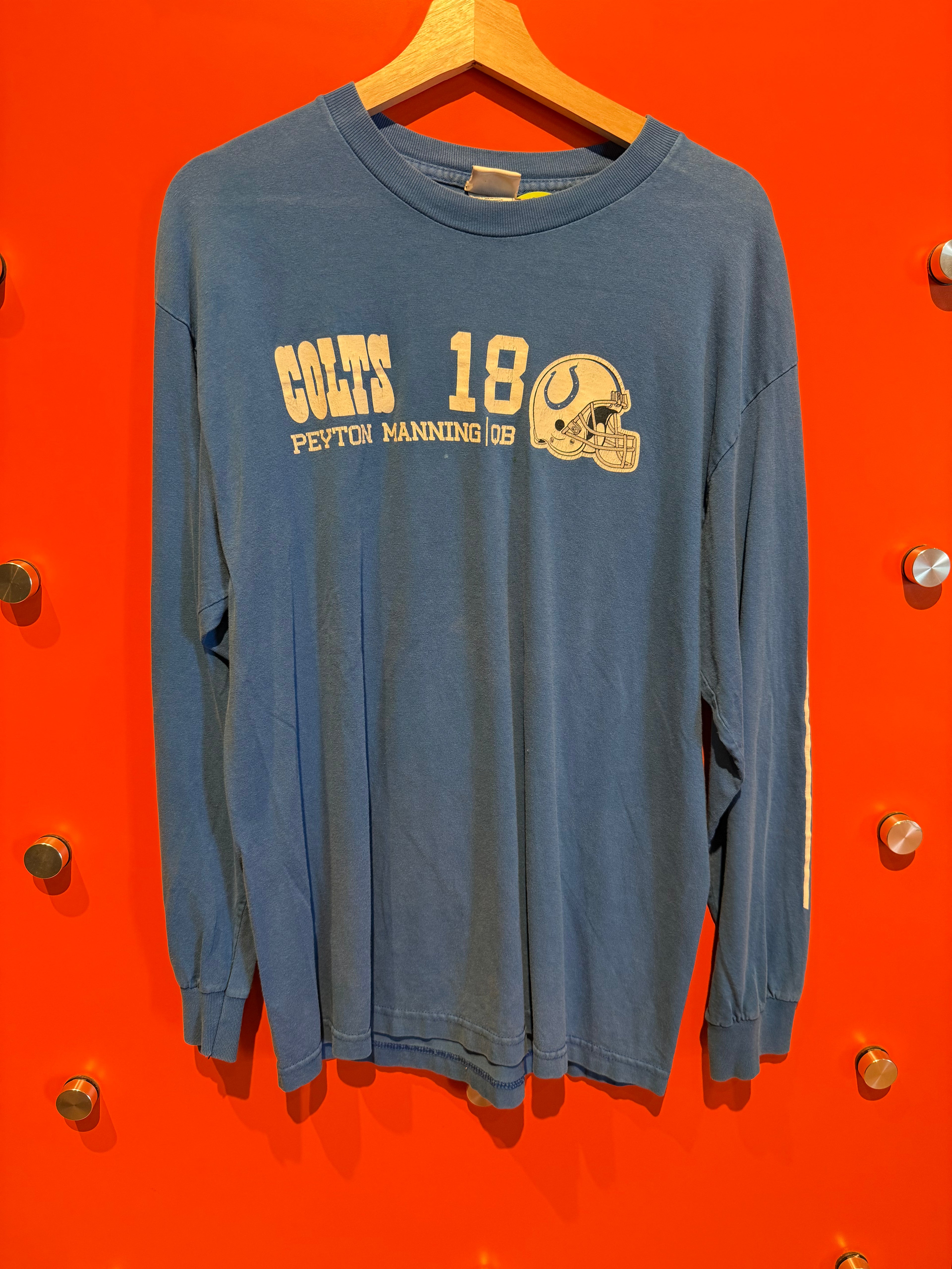Vintage Indianapolis Colts Peyton Manning Long Sleeve T-Shirt: L