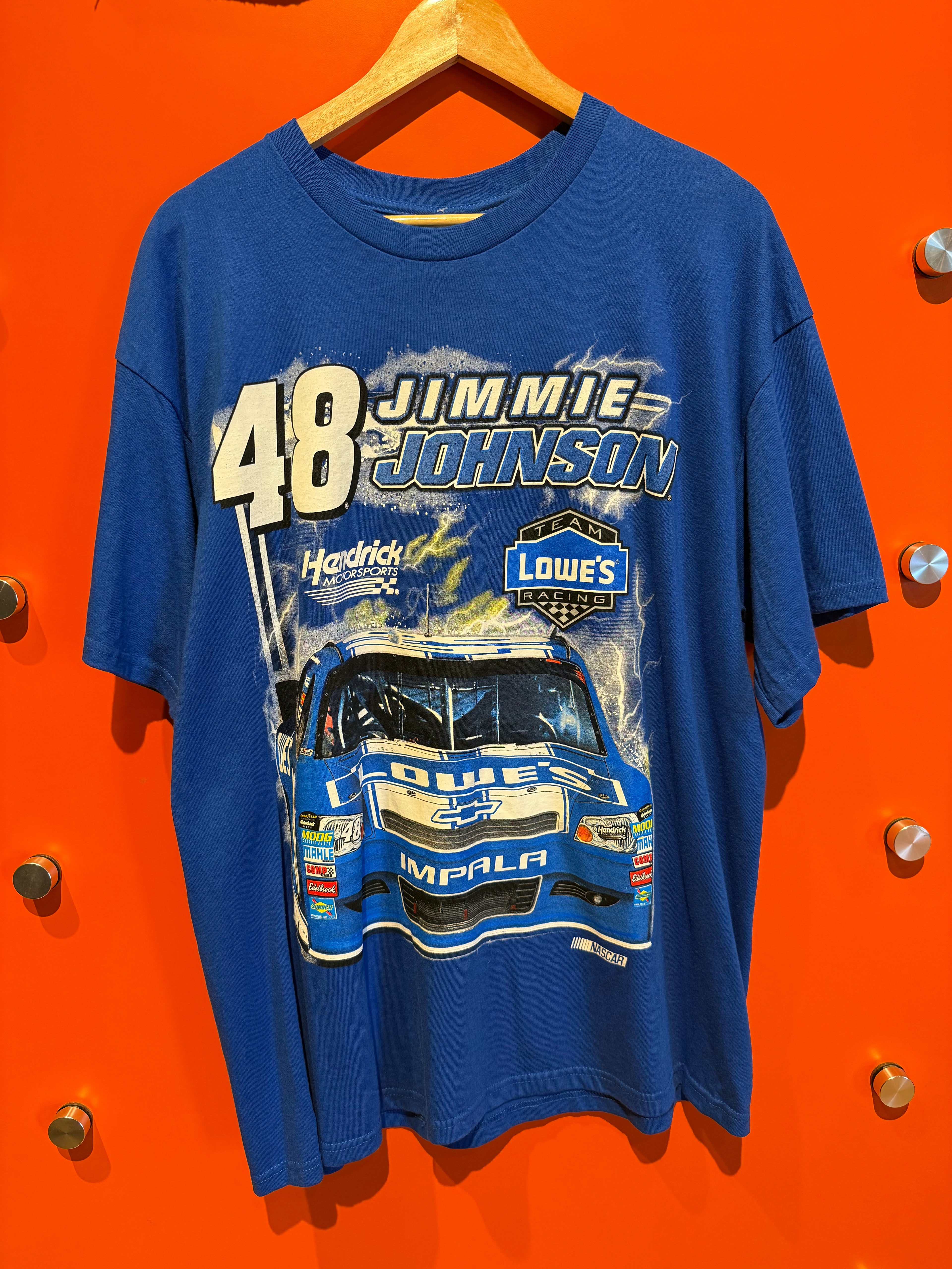 Vintage NASCAR Jimmie Johnson Racing T-Shirt: XL