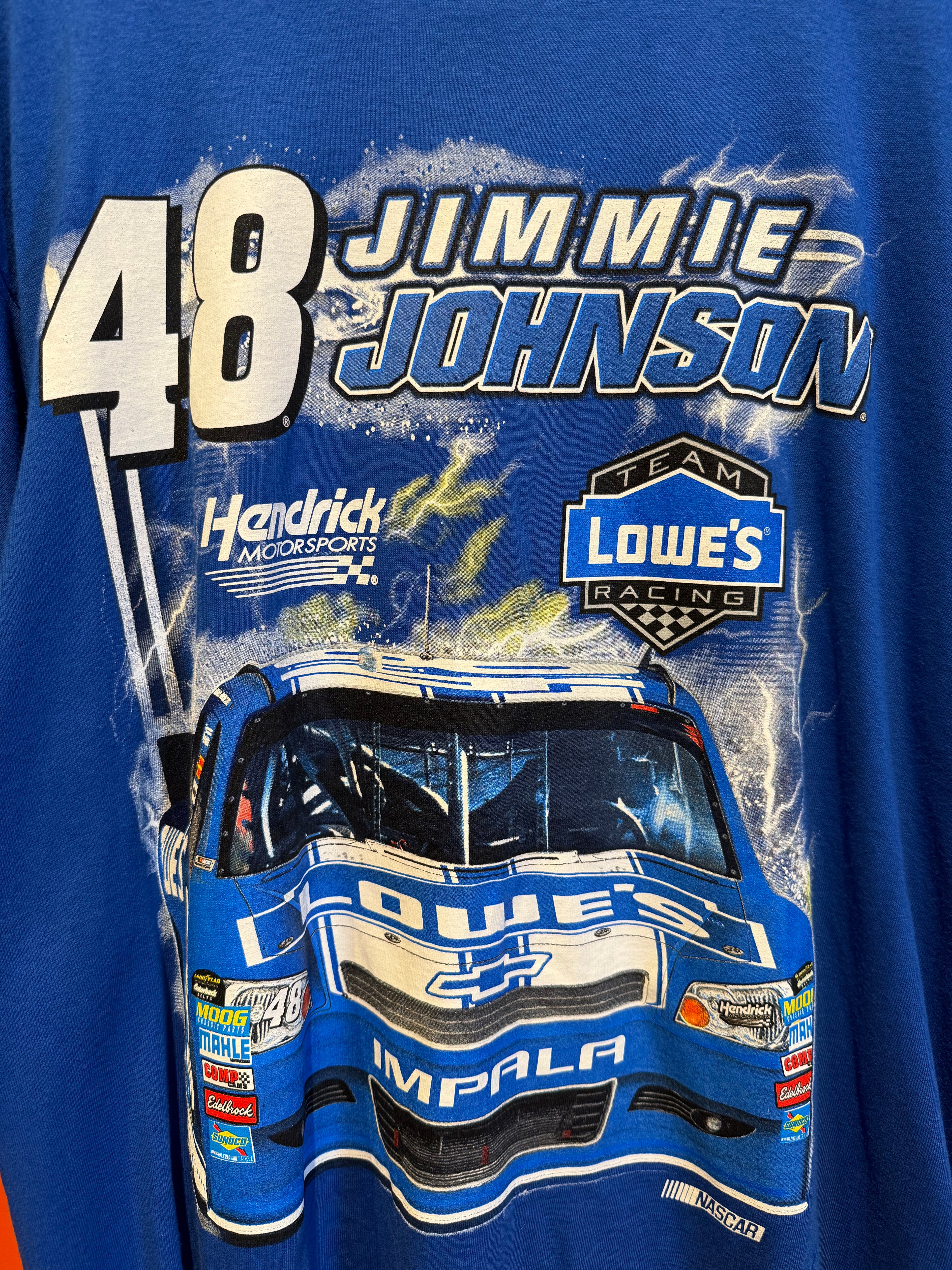 Vintage NASCAR Jimmie Johnson Racing T-Shirt: XL