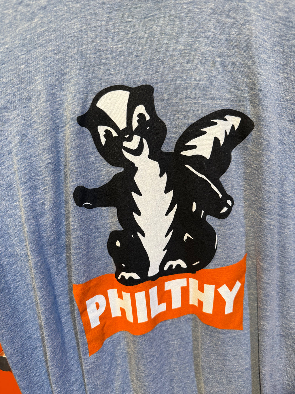 Philthy Vintage Skunk Blue T-Shirt: XL