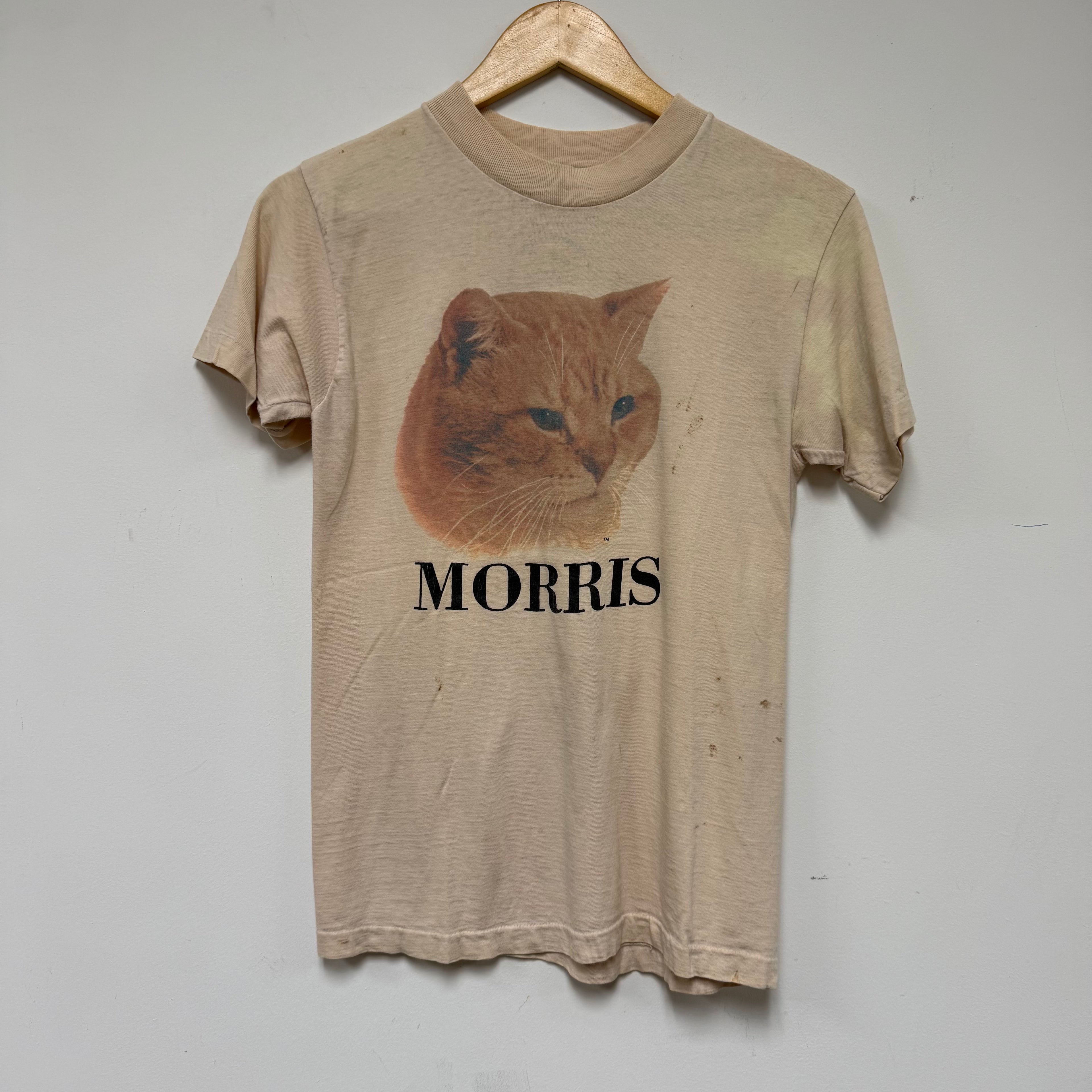 Vintage Morris Cat 70s / 80s Single Stitch T-Shirt: S
