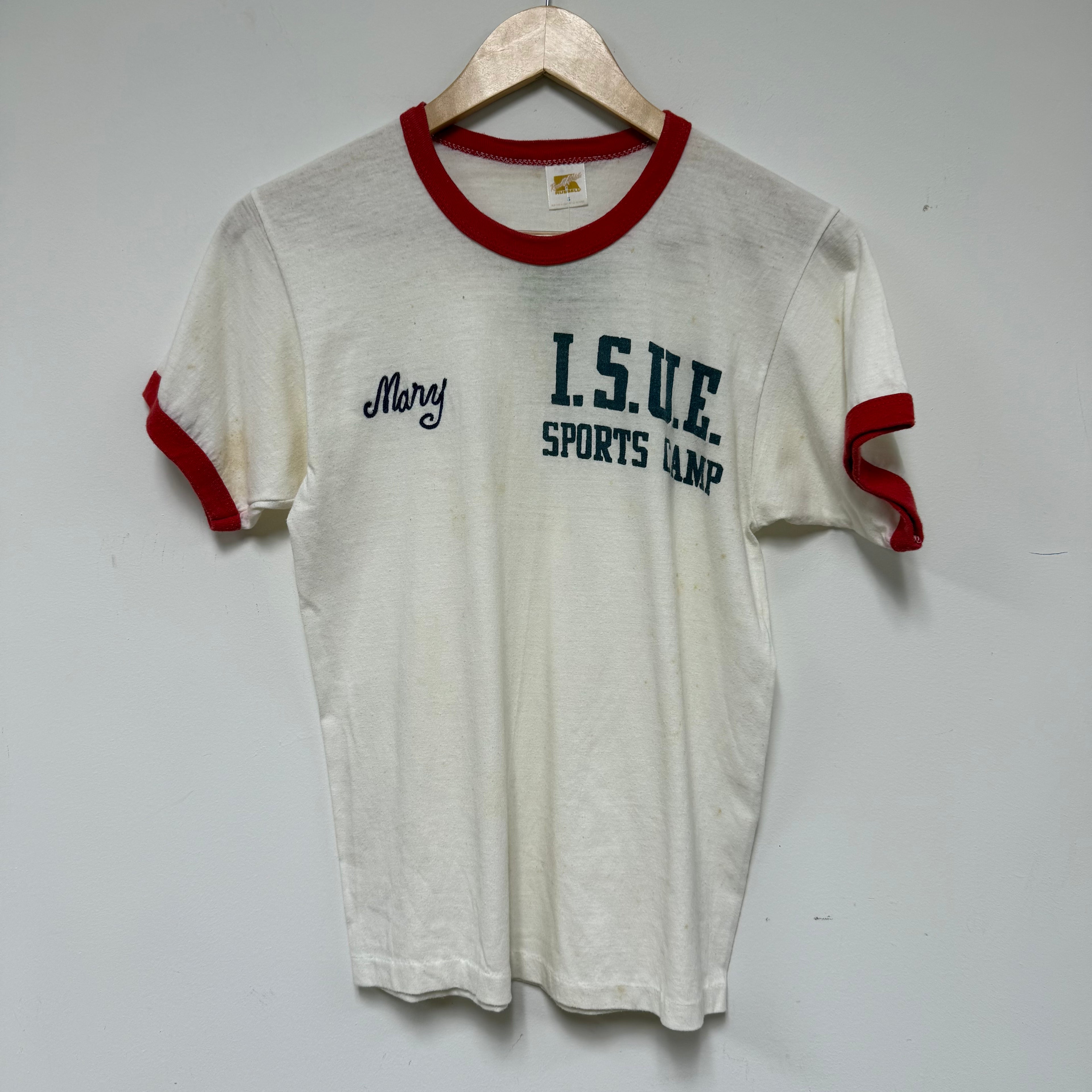 Vintage ISUE Sports Camp Shirt: S