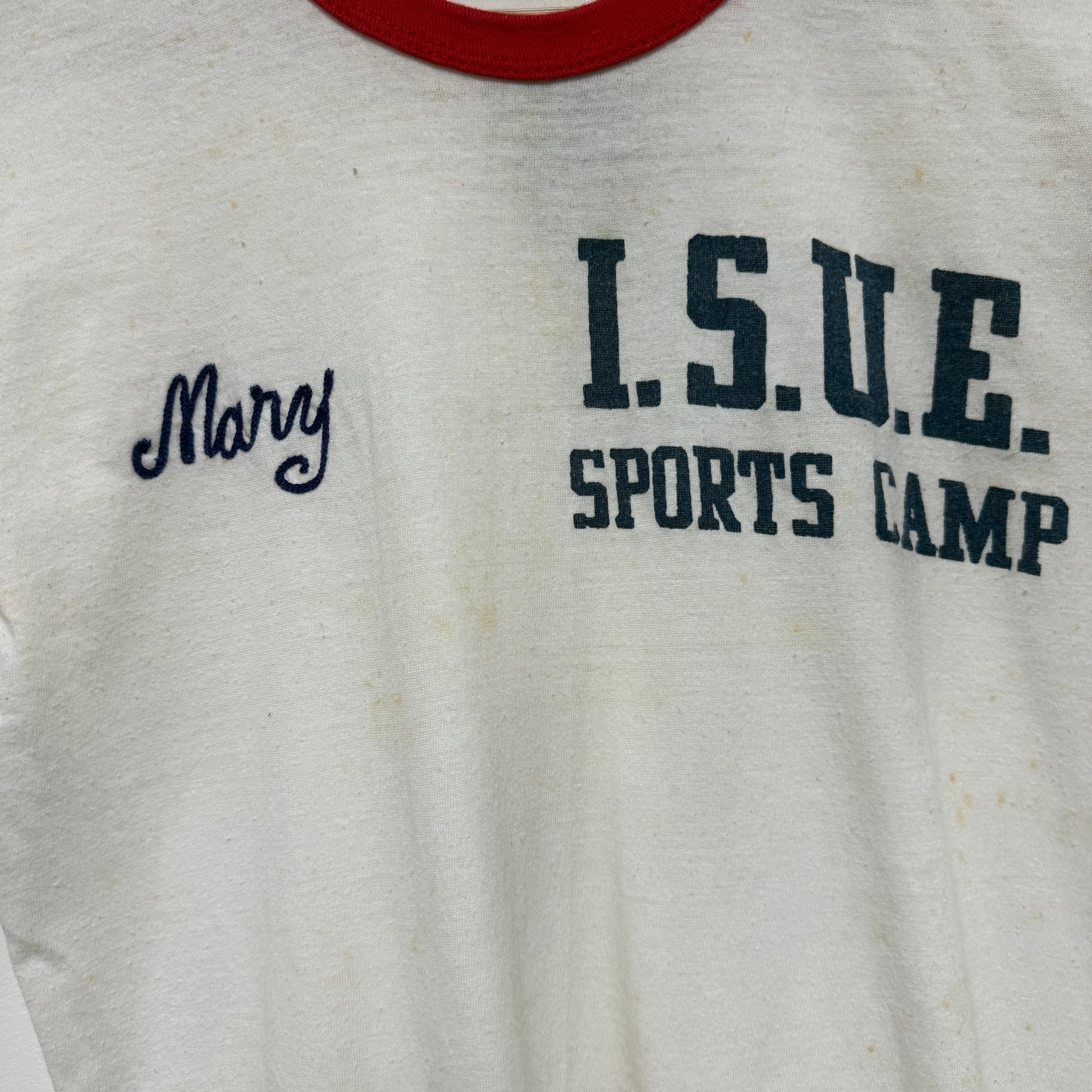 Vintage ISUE Sports Camp Shirt: S