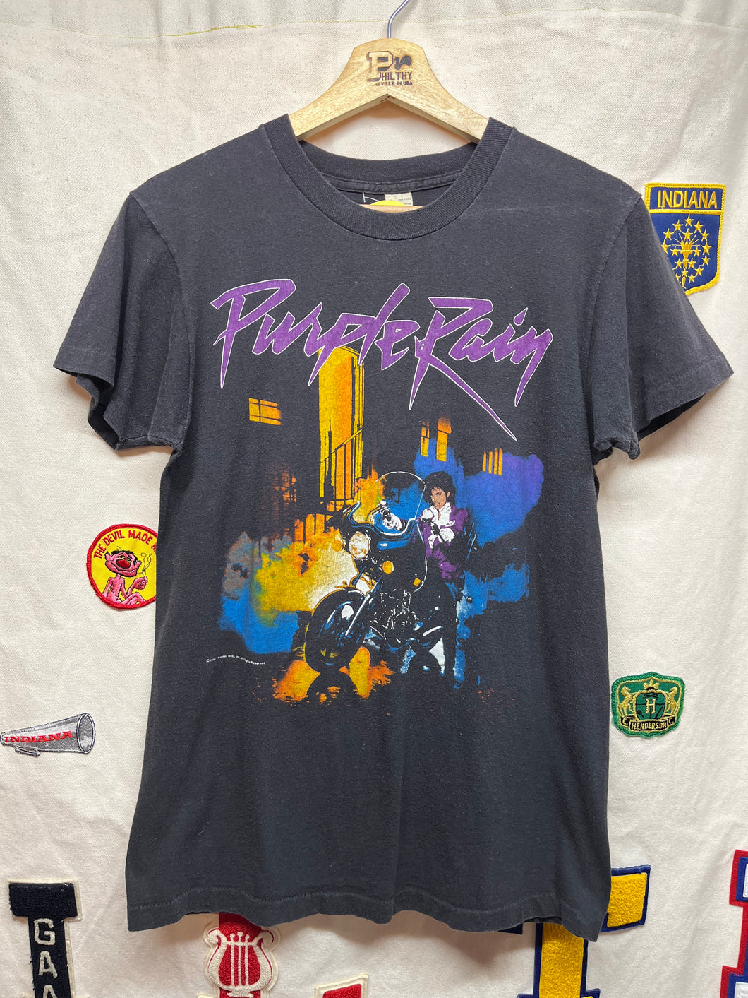 Vintage Purple Rain Prince and the Revolution 1984 Warner Bro Movie Promo T-Shirt: Med/Large