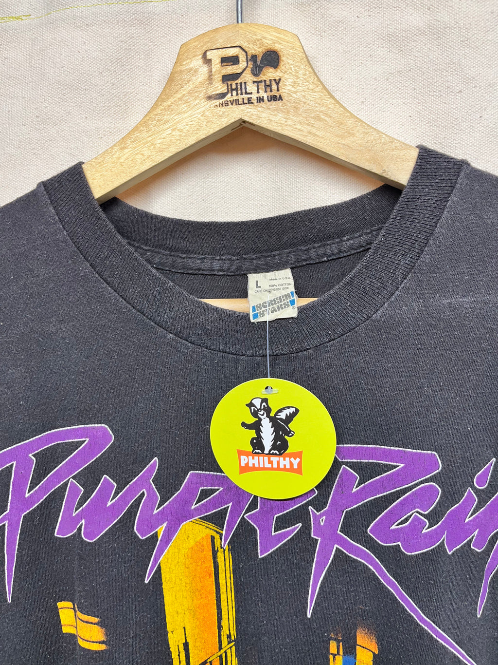 Vintage Purple Rain Prince and the Revolution 1984 Warner Bro Movie Promo T-Shirt: Med/Large