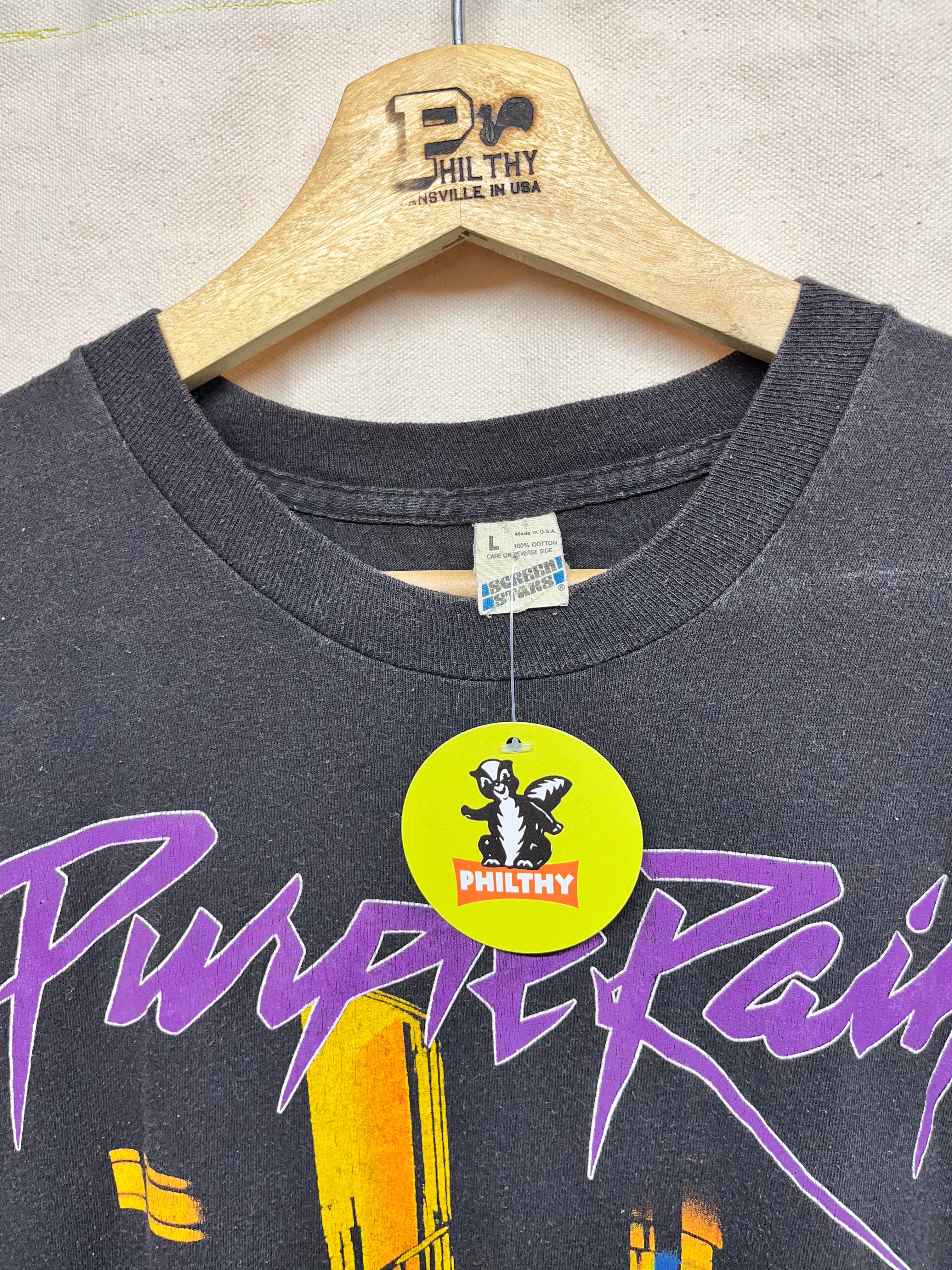 Vintage Purple Rain Prince and the Revolution 1984 Warner Bro Movie Promo T-Shirt: Med/Large