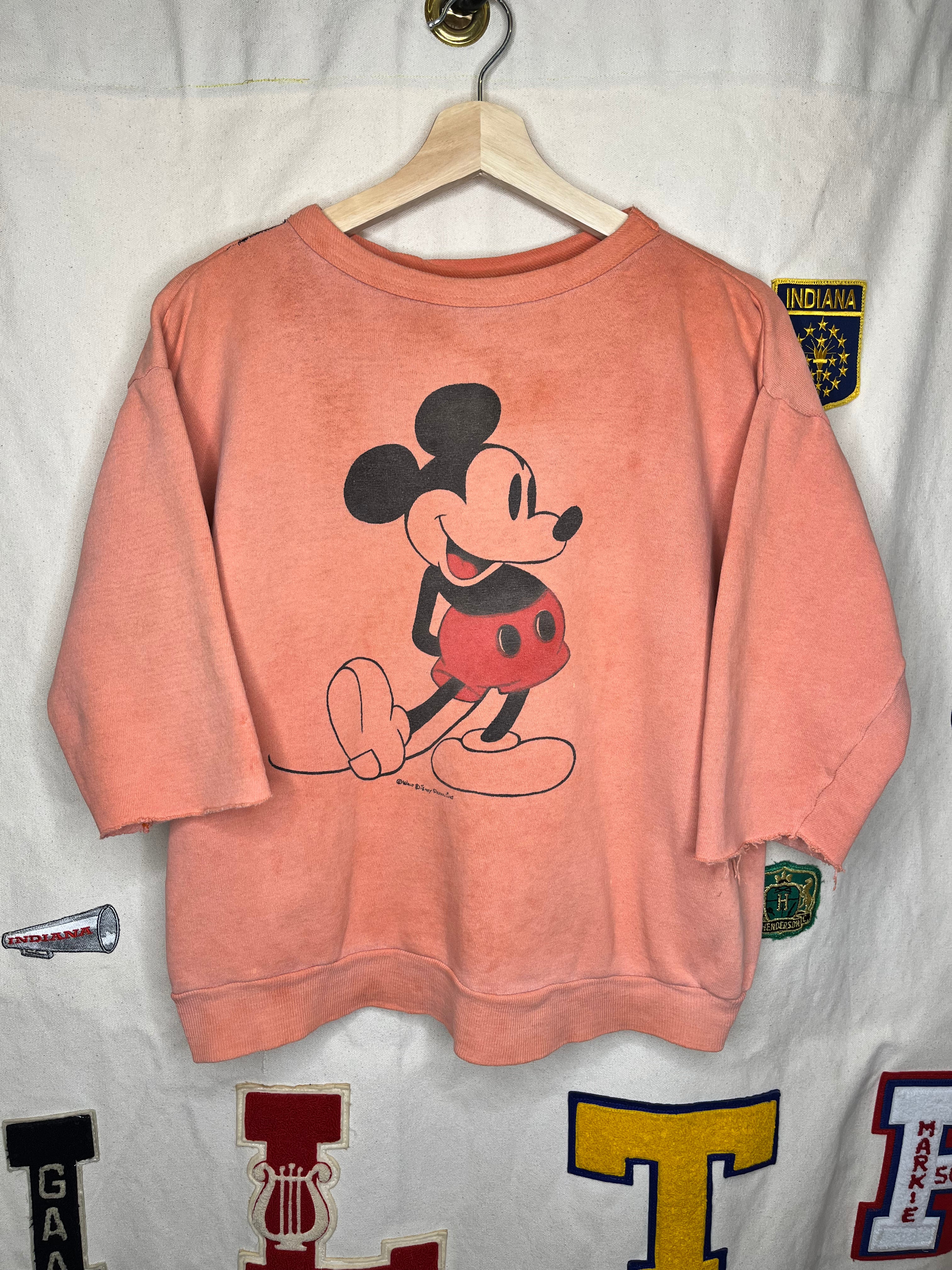 Vintage 1960's Mickey Mouse Crewneck Sweatshirt: Small