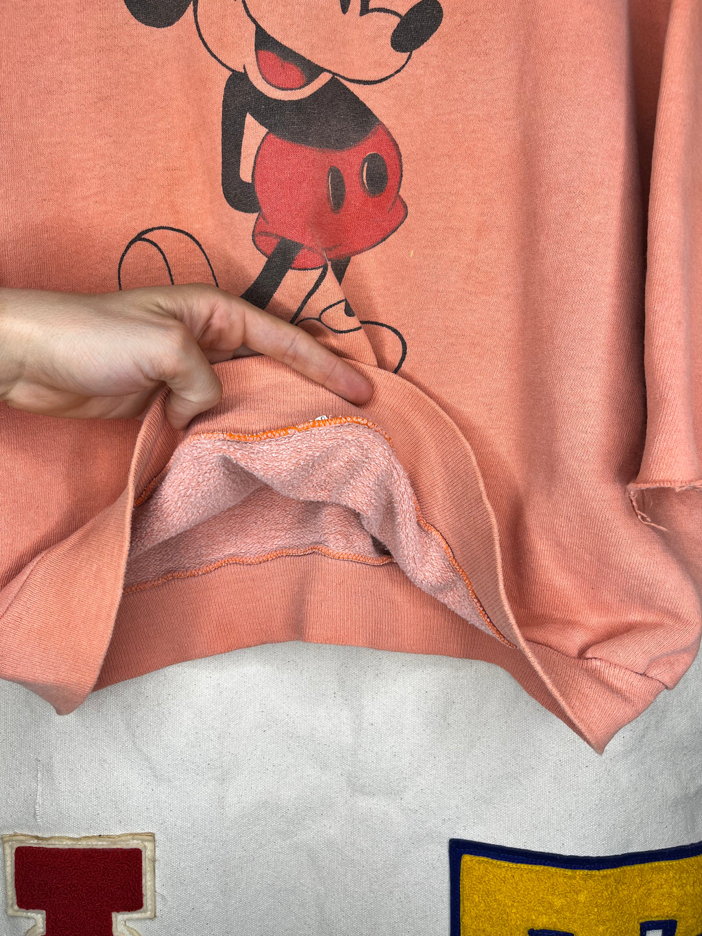 Vintage 1960's Mickey Mouse Crewneck Sweatshirt: Small