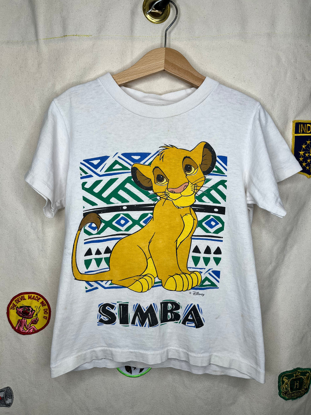 Vintage Kids Simba The Lion King Single Stitch T-Shirt: Youth Medium