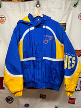 Load image into Gallery viewer, Vintage St.Louis Blues Hockey Logo Athletic 90&#39;s NHL Puffer Coat Starter: Medium
