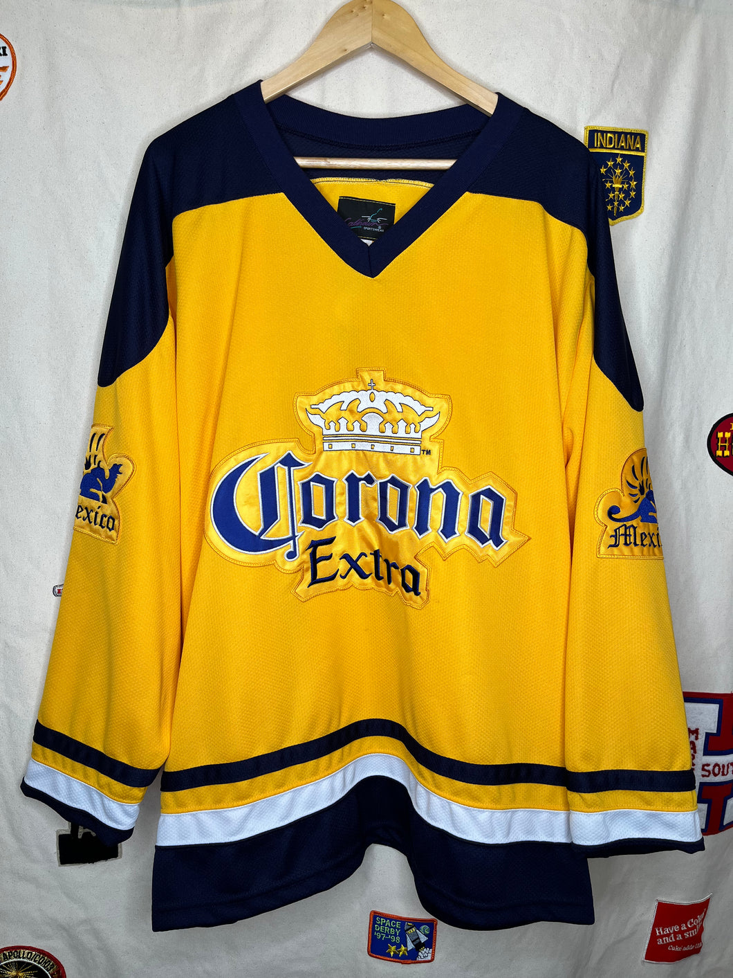 Vintage Corona Hockey Jersey: Large