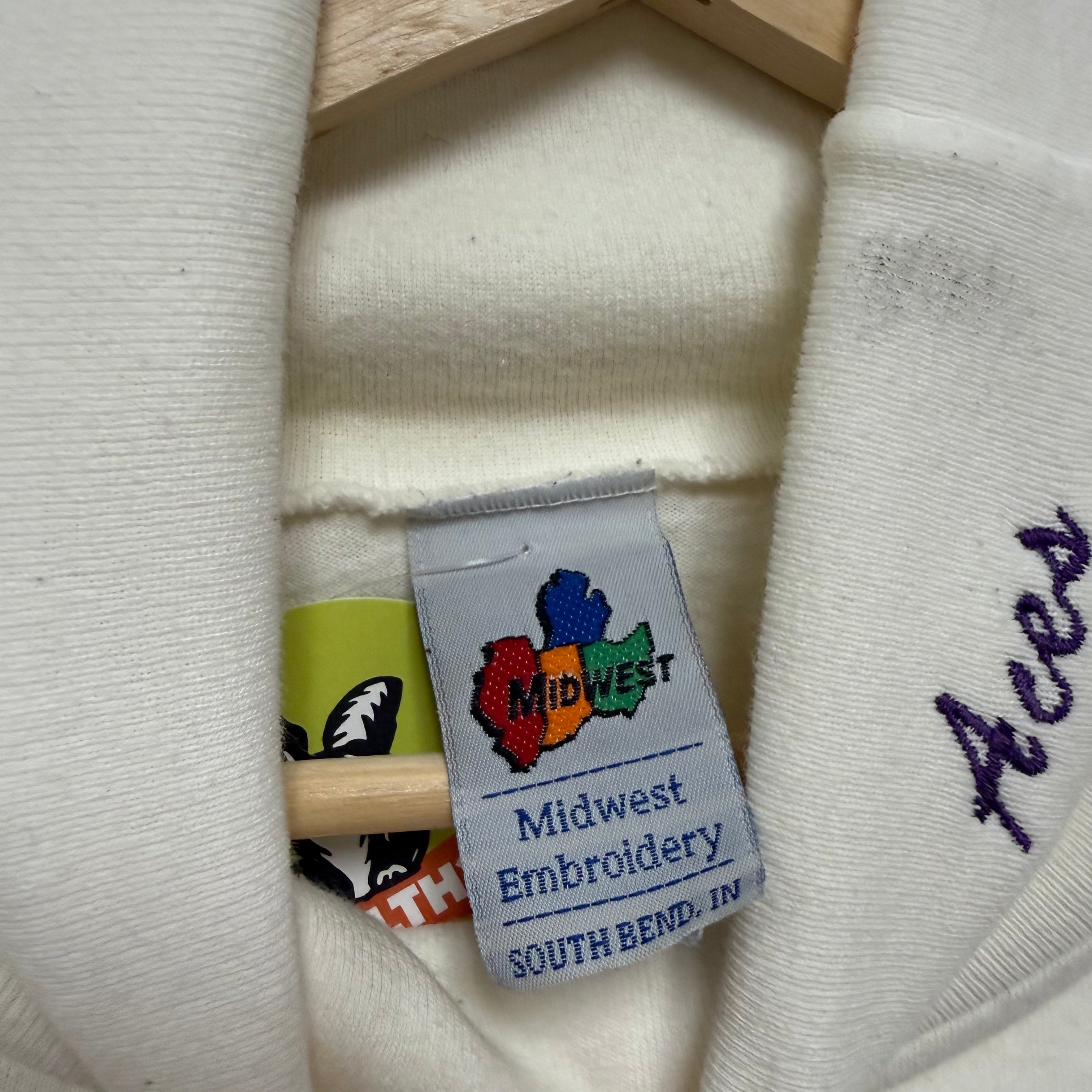 Vintage UE Purple Aces Mock Collar Long Sleeve: L