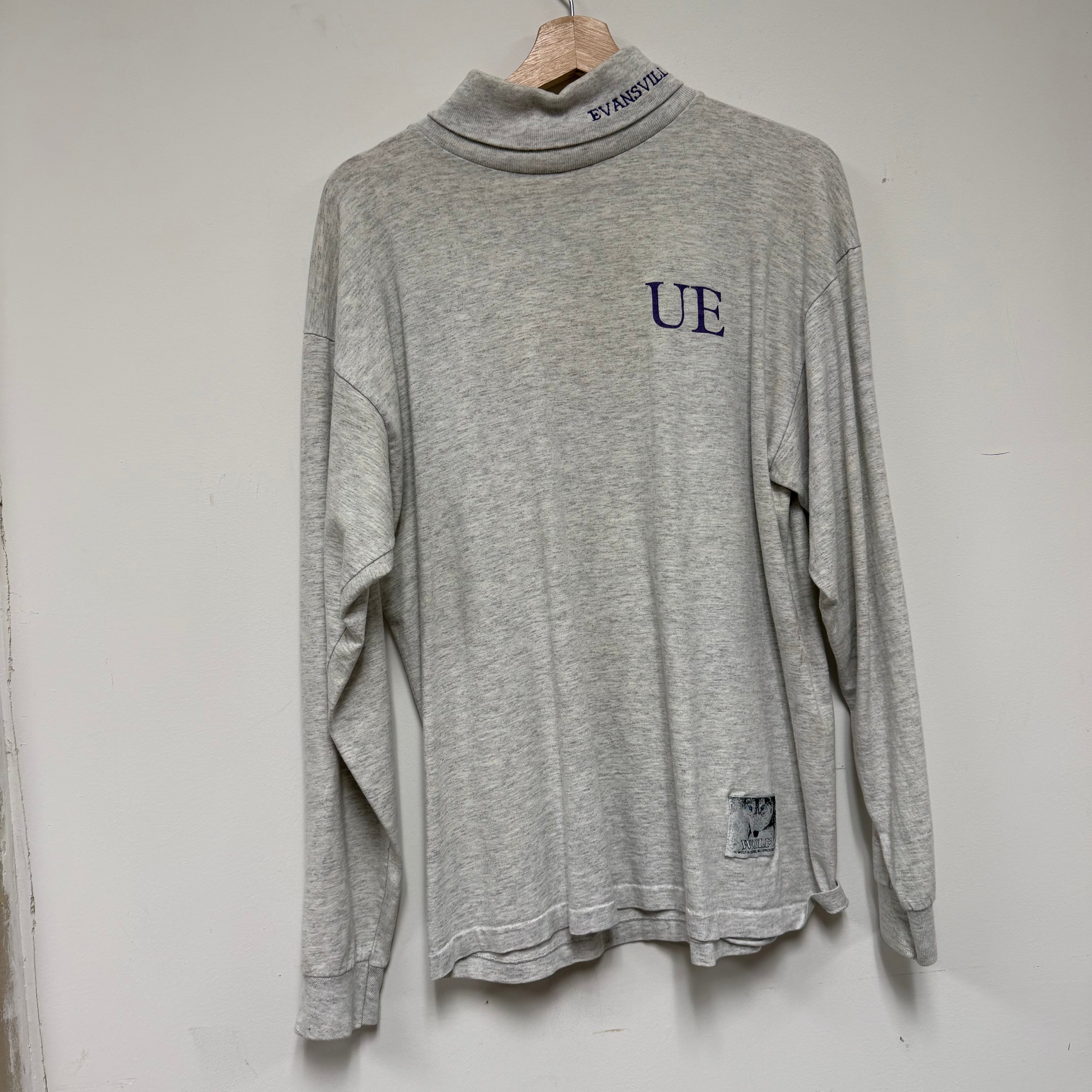 Vintage UE Purple Aces Mock Collar Long Sleeve: M