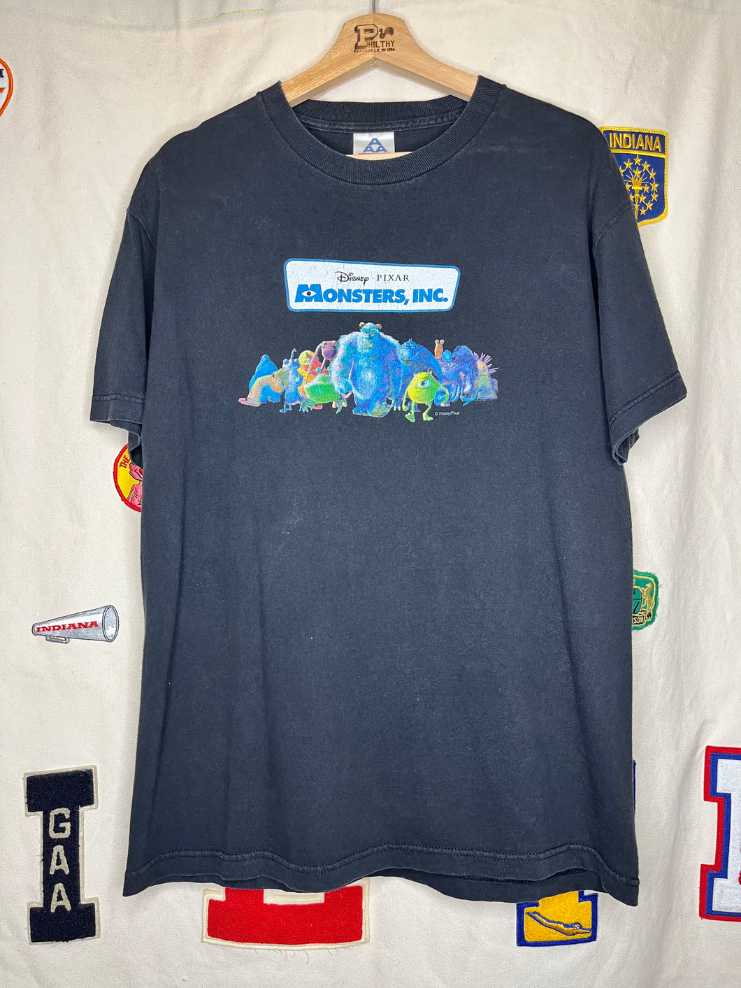 Vintage Monsters Inc. Disney Pixar Movie Shirt: Large