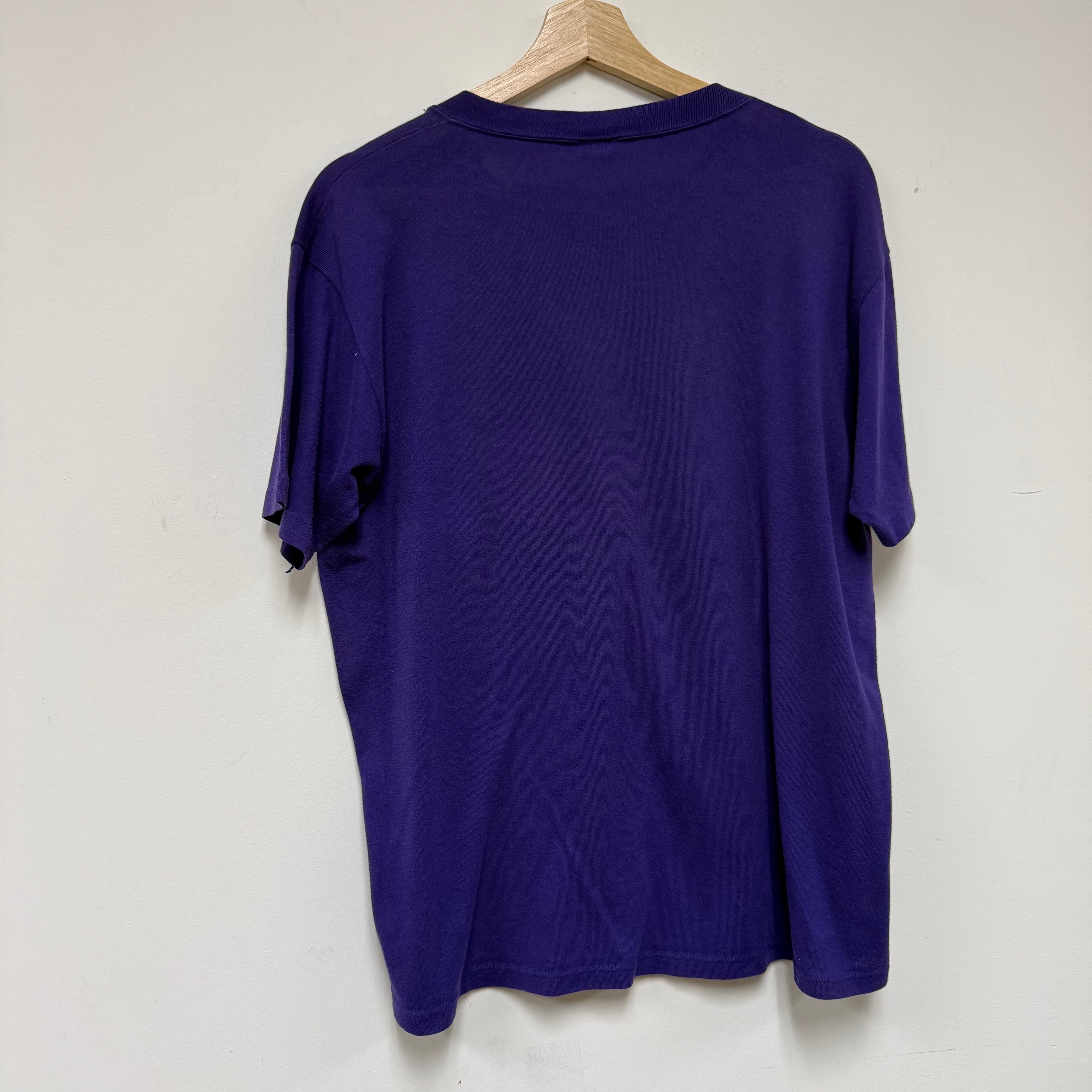 Vintage University of Evansville Purple Aces T-Shirt: L