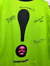 Load image into Gallery viewer, Vintage Chumbawumba Tubthumper Chumba.com Autographed 1997 Green Ringer Band T-Shirt: XL
