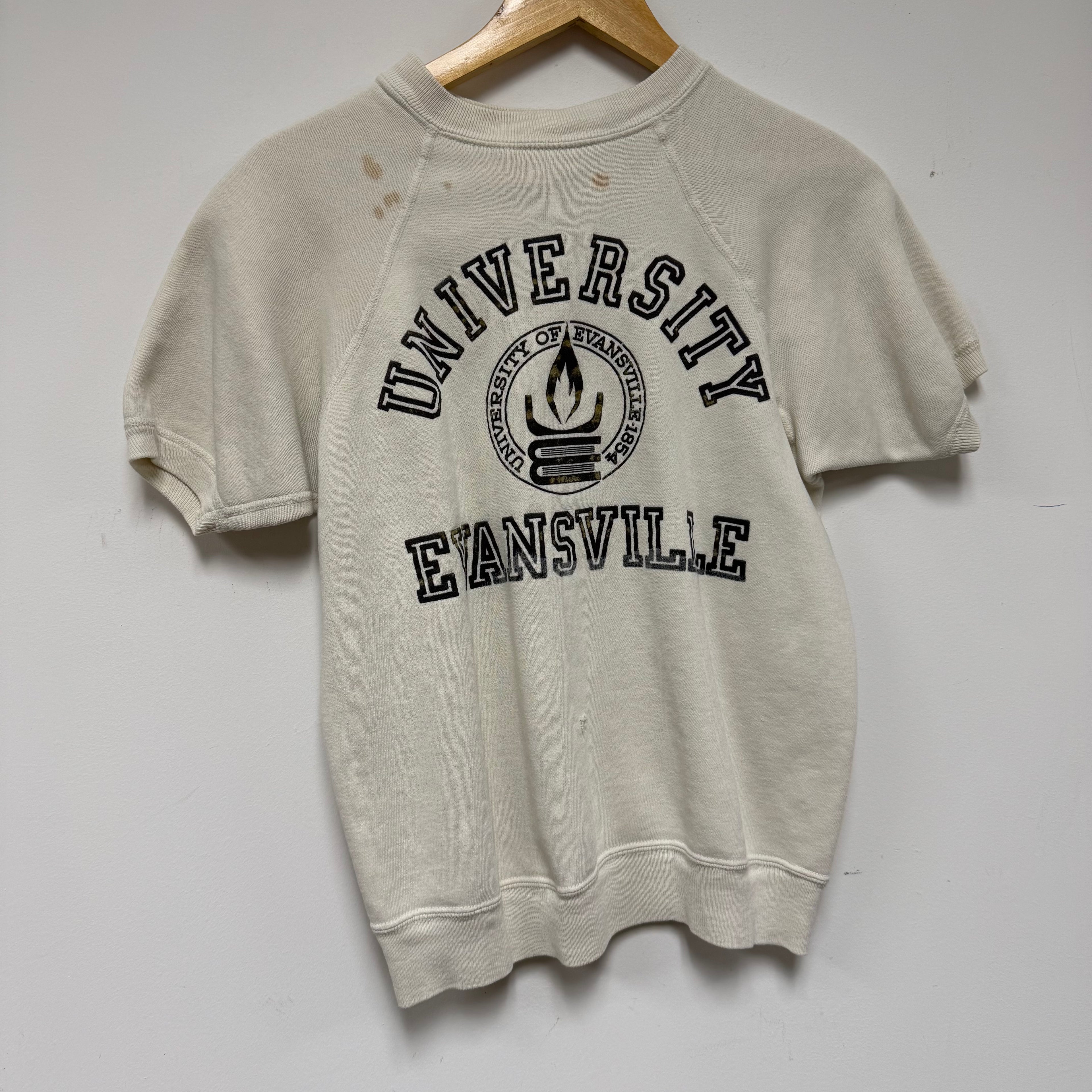 Vintage University of Evansville Short Sleeve Crewneck: M