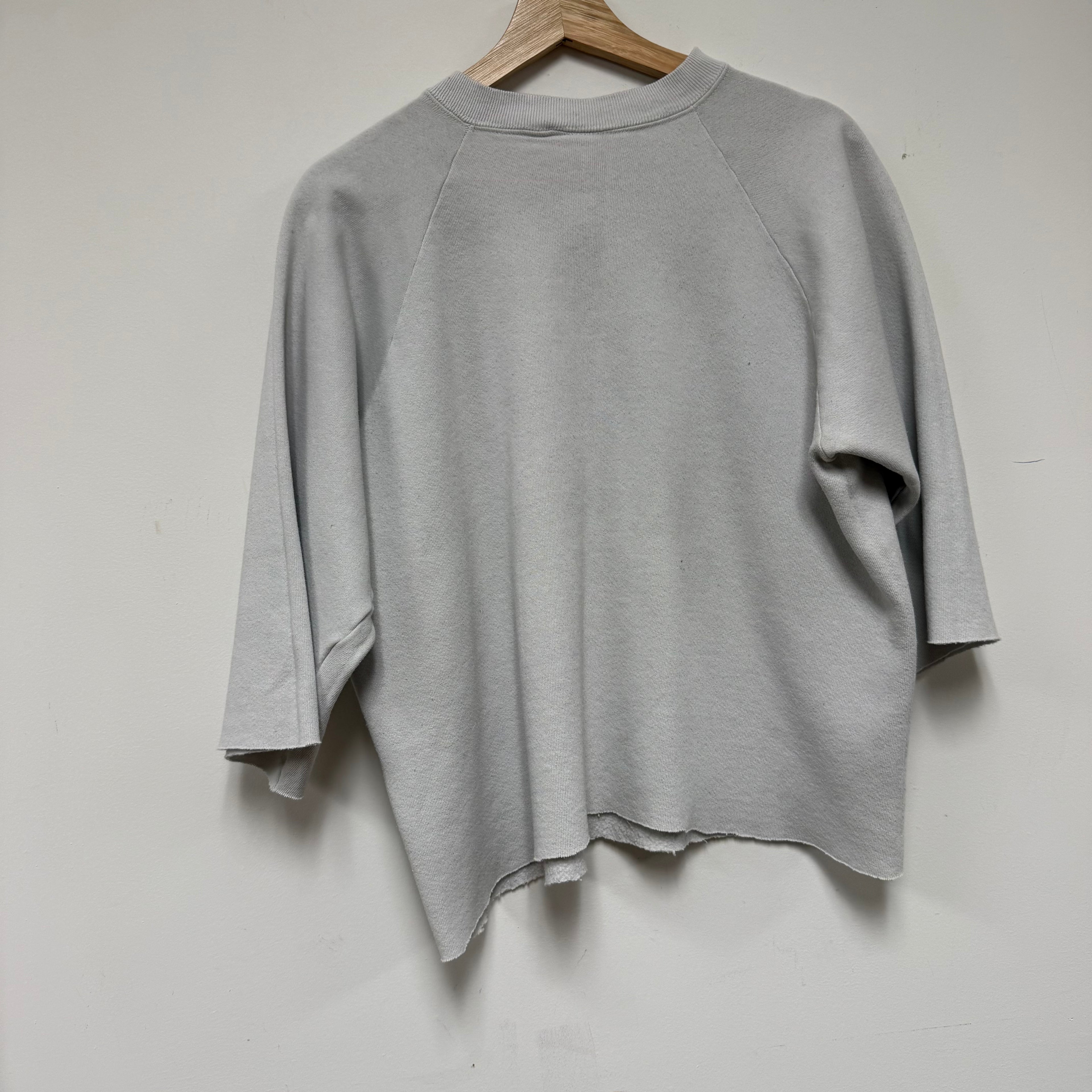 Vintage University of Evansville Soccer Cutoff Crewneck: L