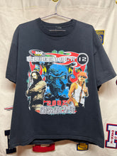 Load image into Gallery viewer, Vintage Livestock 12 Rob Zombie Kid Rock Stone Temple Pilots 2002 Music Festival T-Shirt: XL
