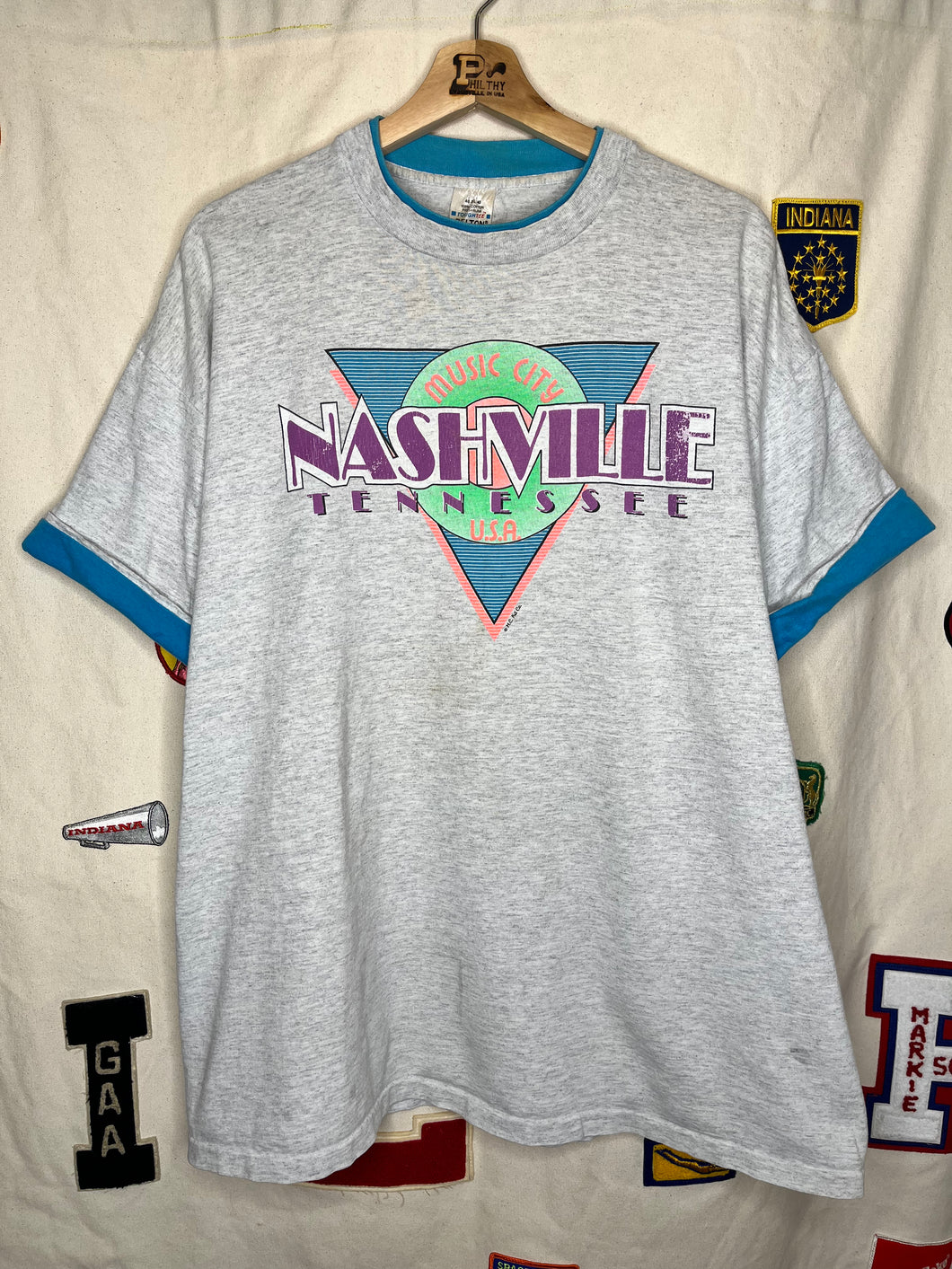 Vintage Nashville Double Cuff T-Shirt: XL