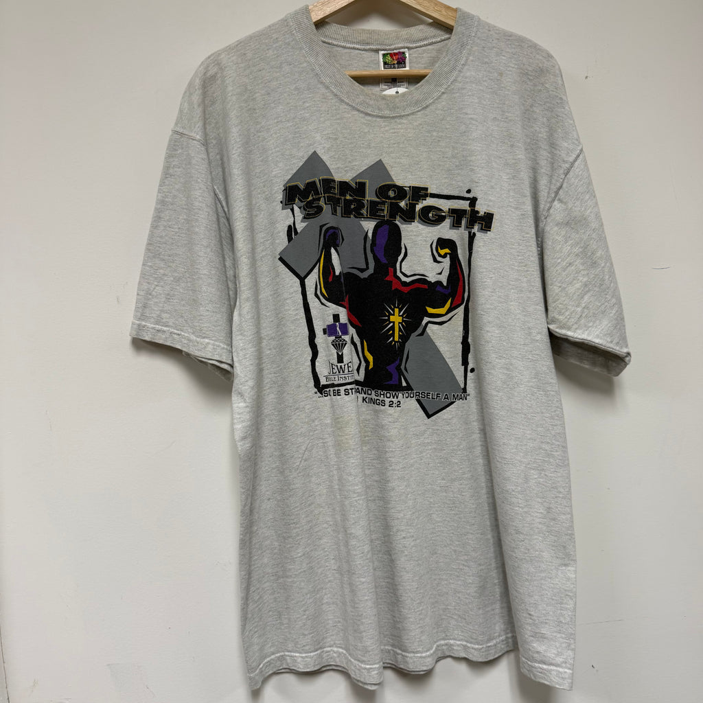 Vintage Jewel Bible Institute Kings 2:2 T-Shirt: XL