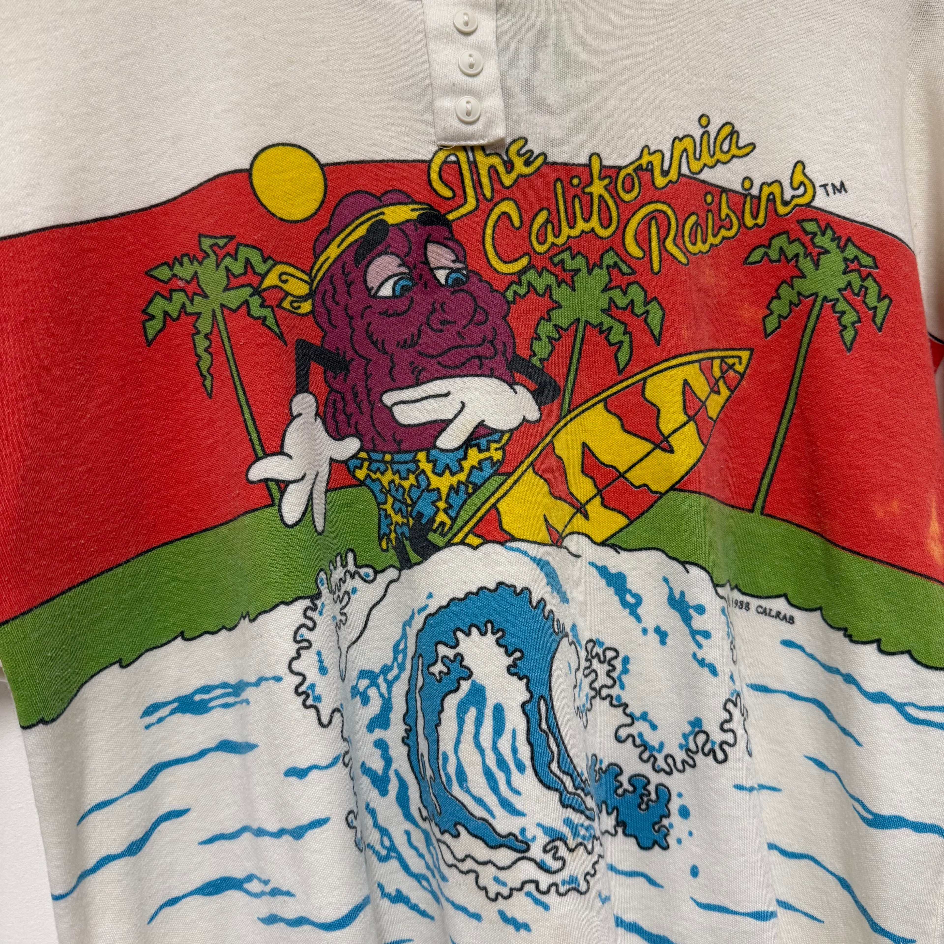 Vintage California Raisins Crop Surf T-Shirt: L