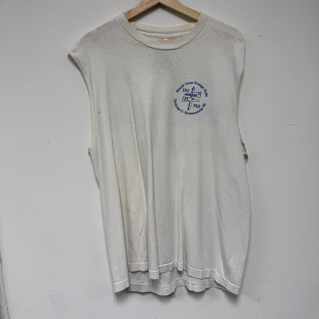 Vintage '90 Mardi Gras Syracuse Uni Homecoming Tank Top: XL