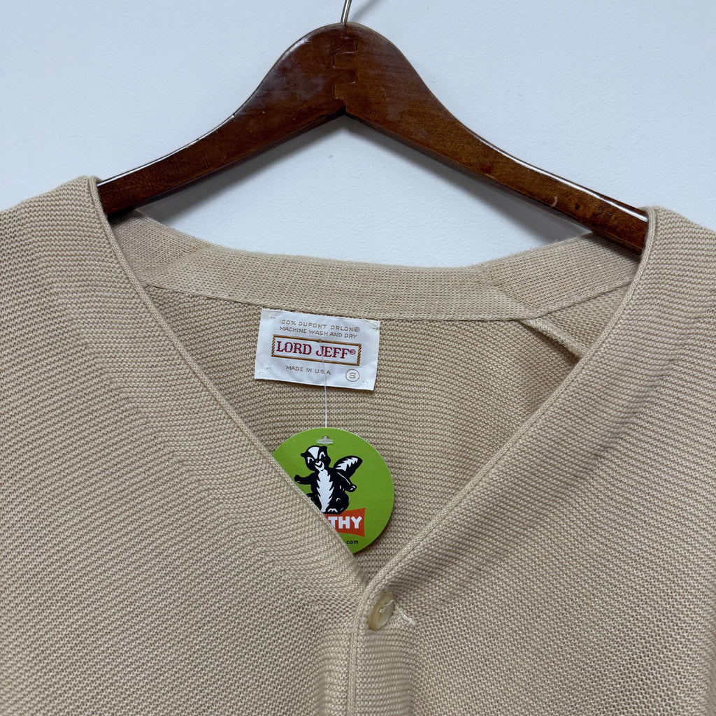 Vintage Beige Cardigan: S