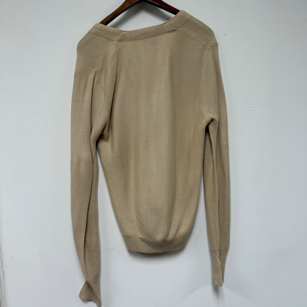 Vintage Beige Cardigan: S