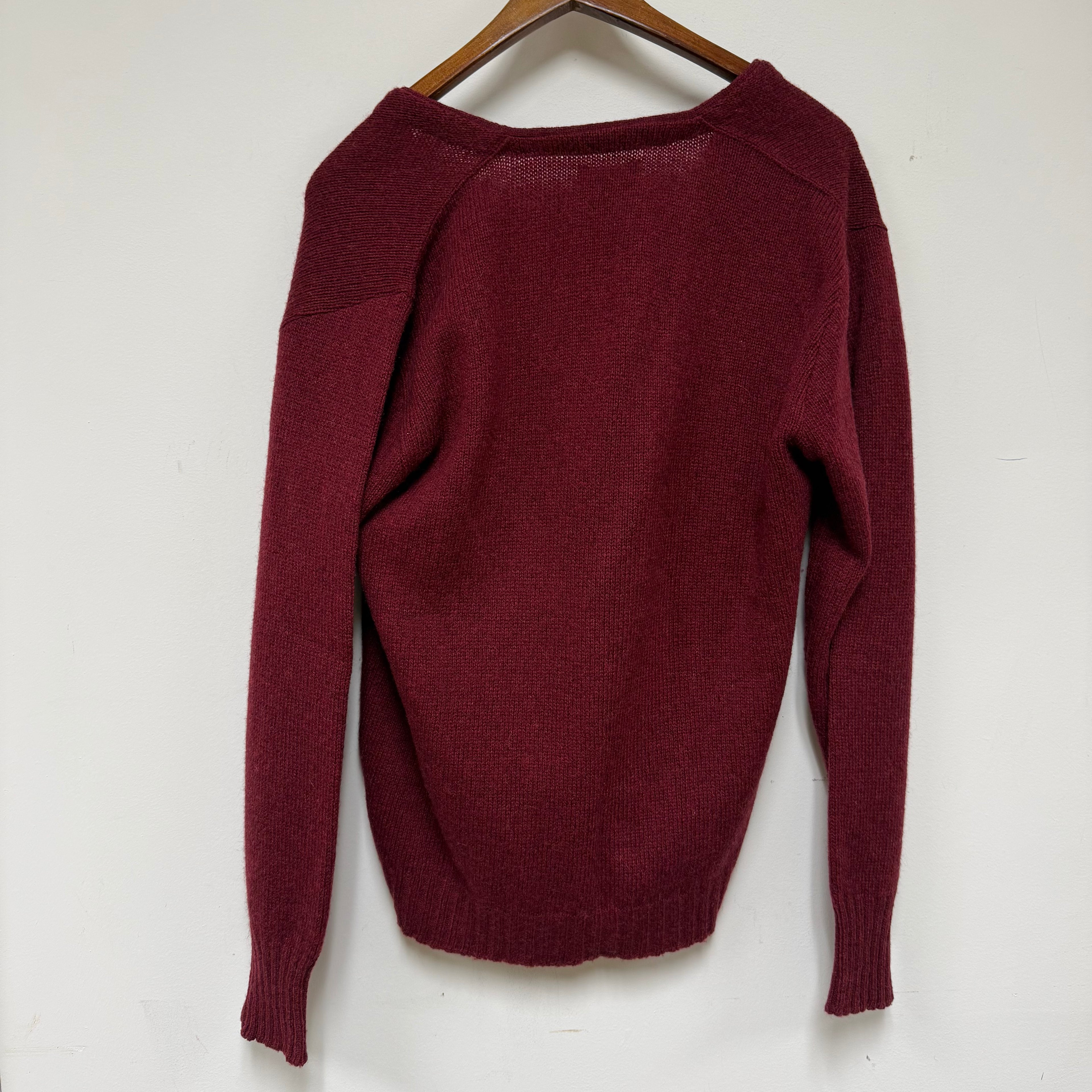 Vintage Knit Cardigan Sweater: M