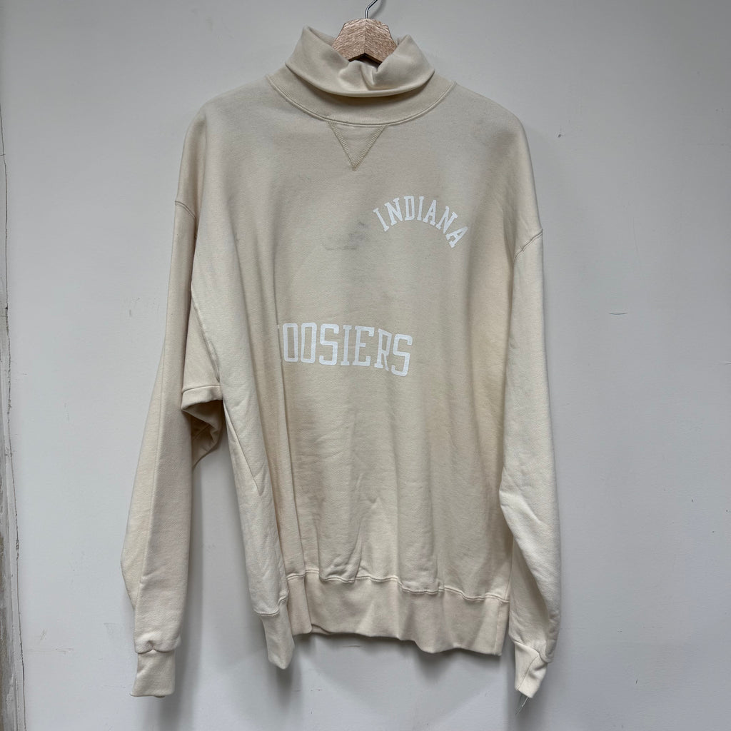 Vintage Indiana Hoosiers IU Mock Collar Sweatshirt: L