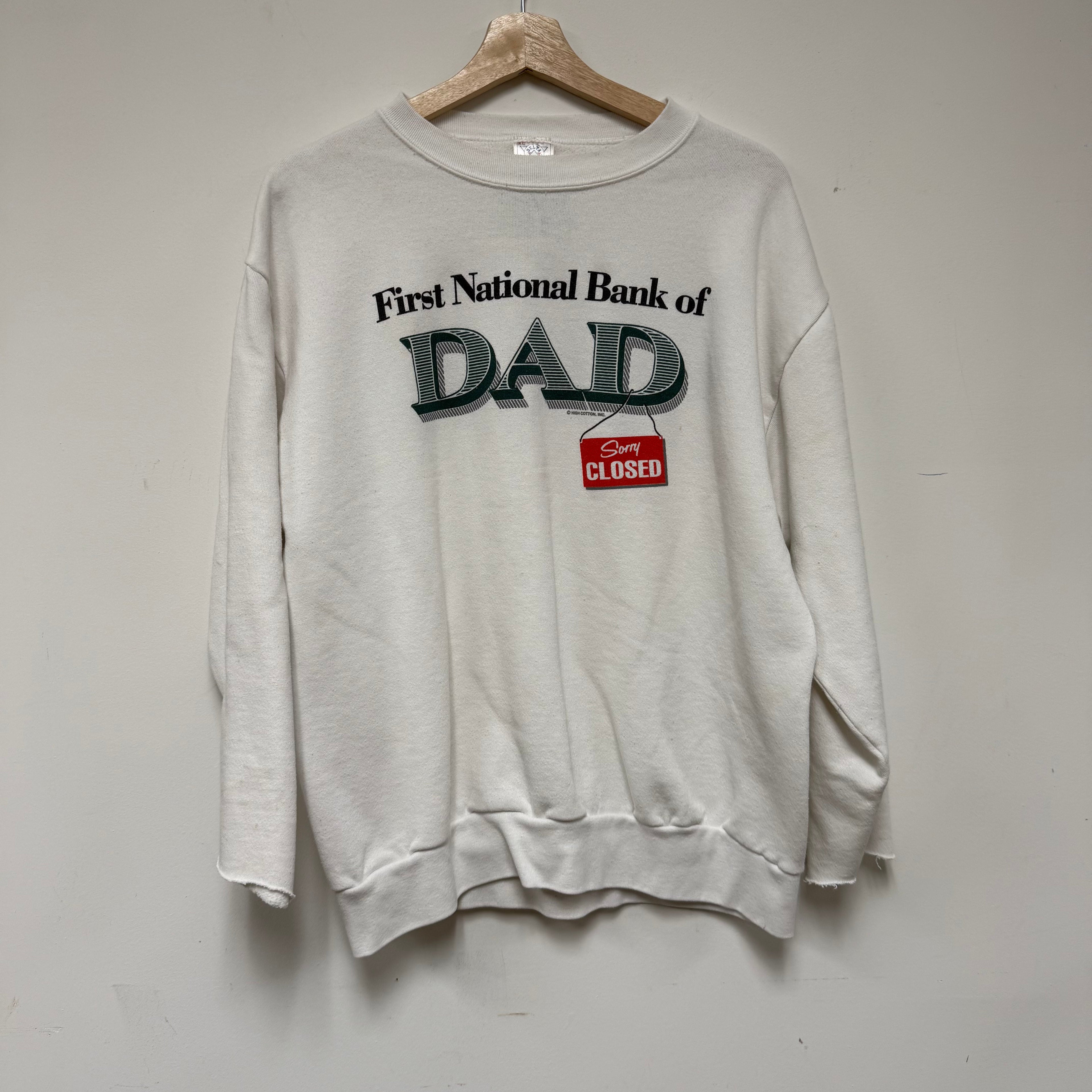 Vintage National Bank of Dad Sweatshirt: XL