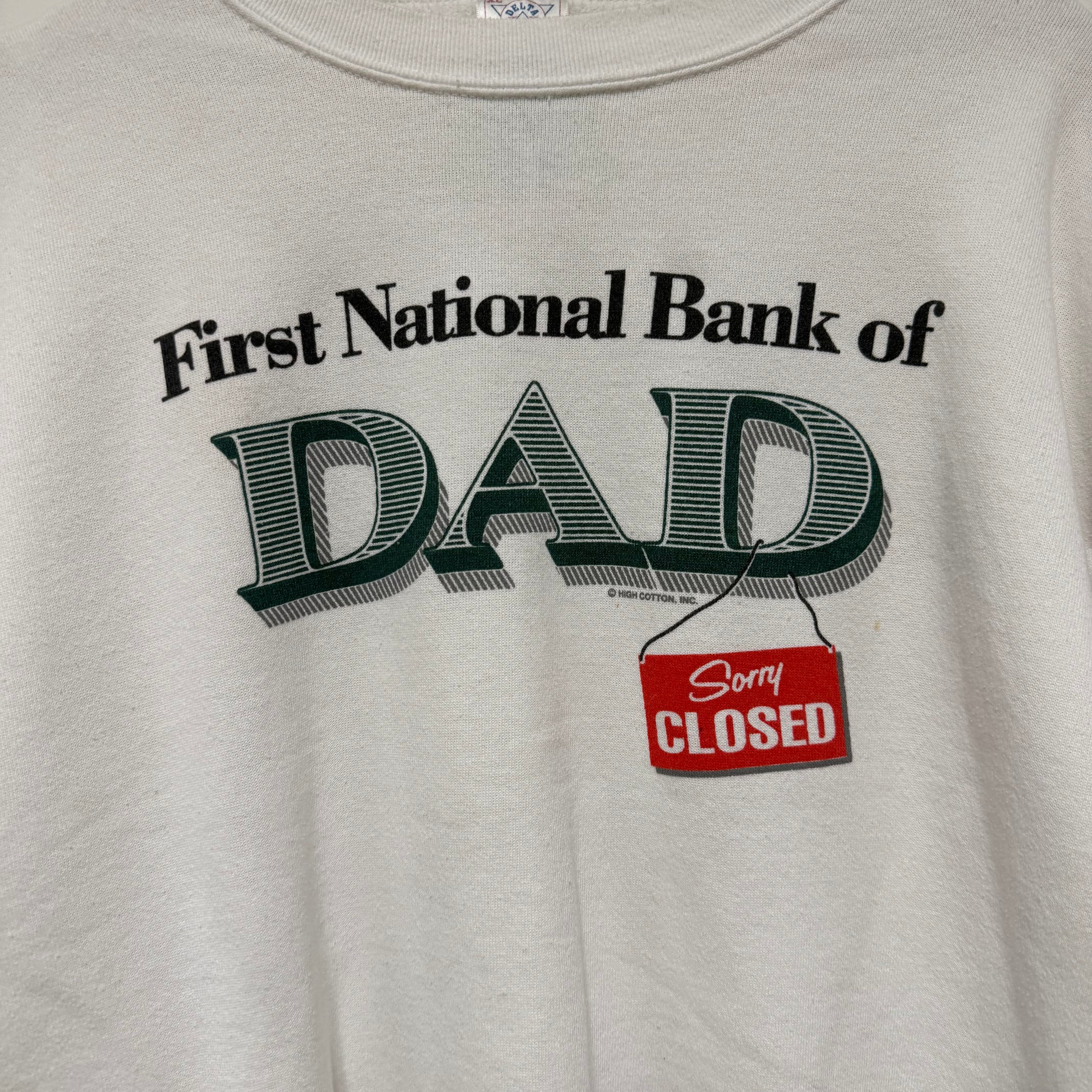 Vintage National Bank of Dad Sweatshirt: XL