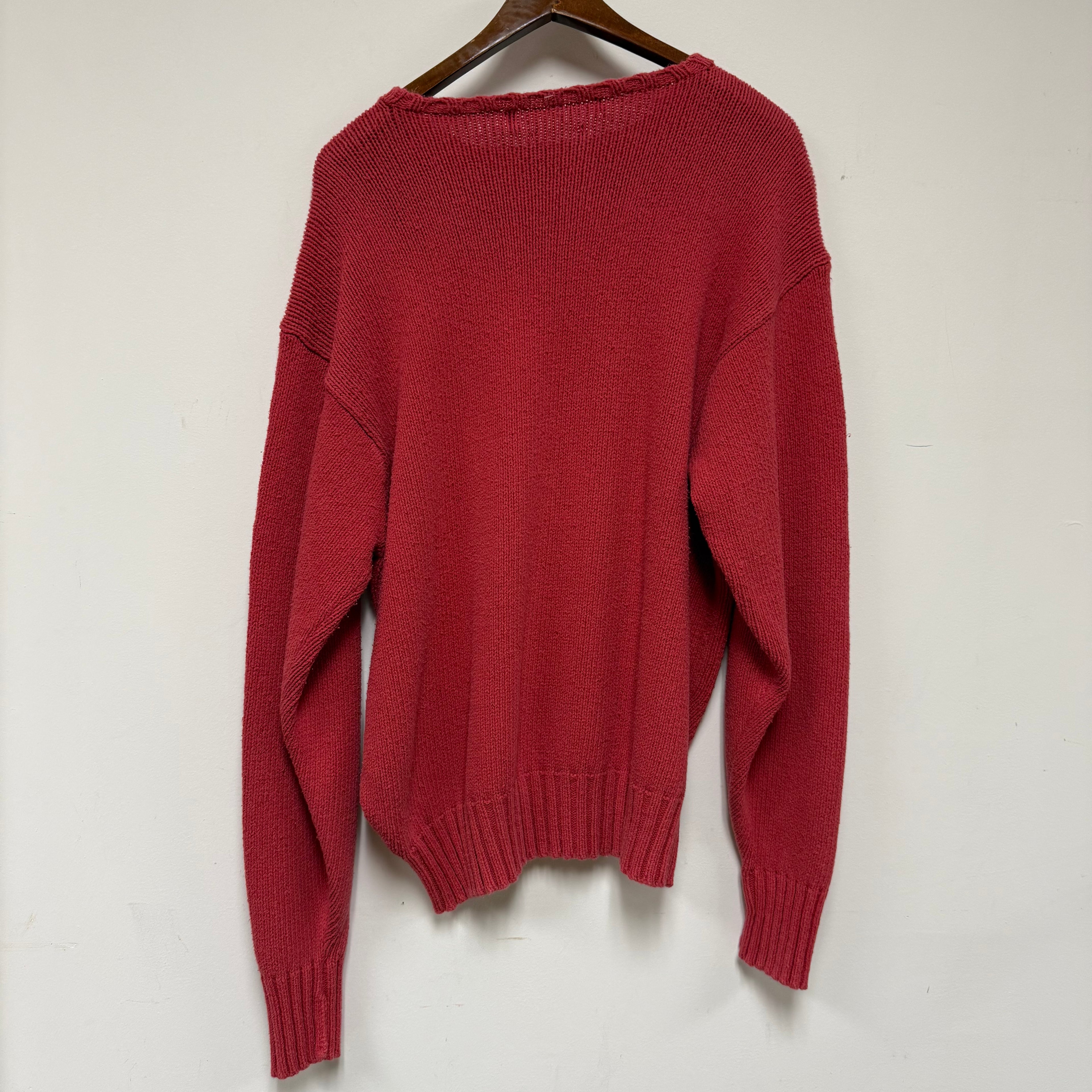 Vintage Red Polo Ralph Lauren Sweater: L/XL
