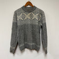 Vintage Winter Snowflake Sweater: S