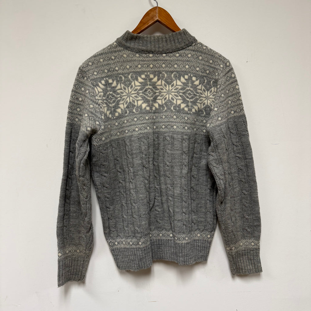 Vintage Winter Snowflake Sweater: S