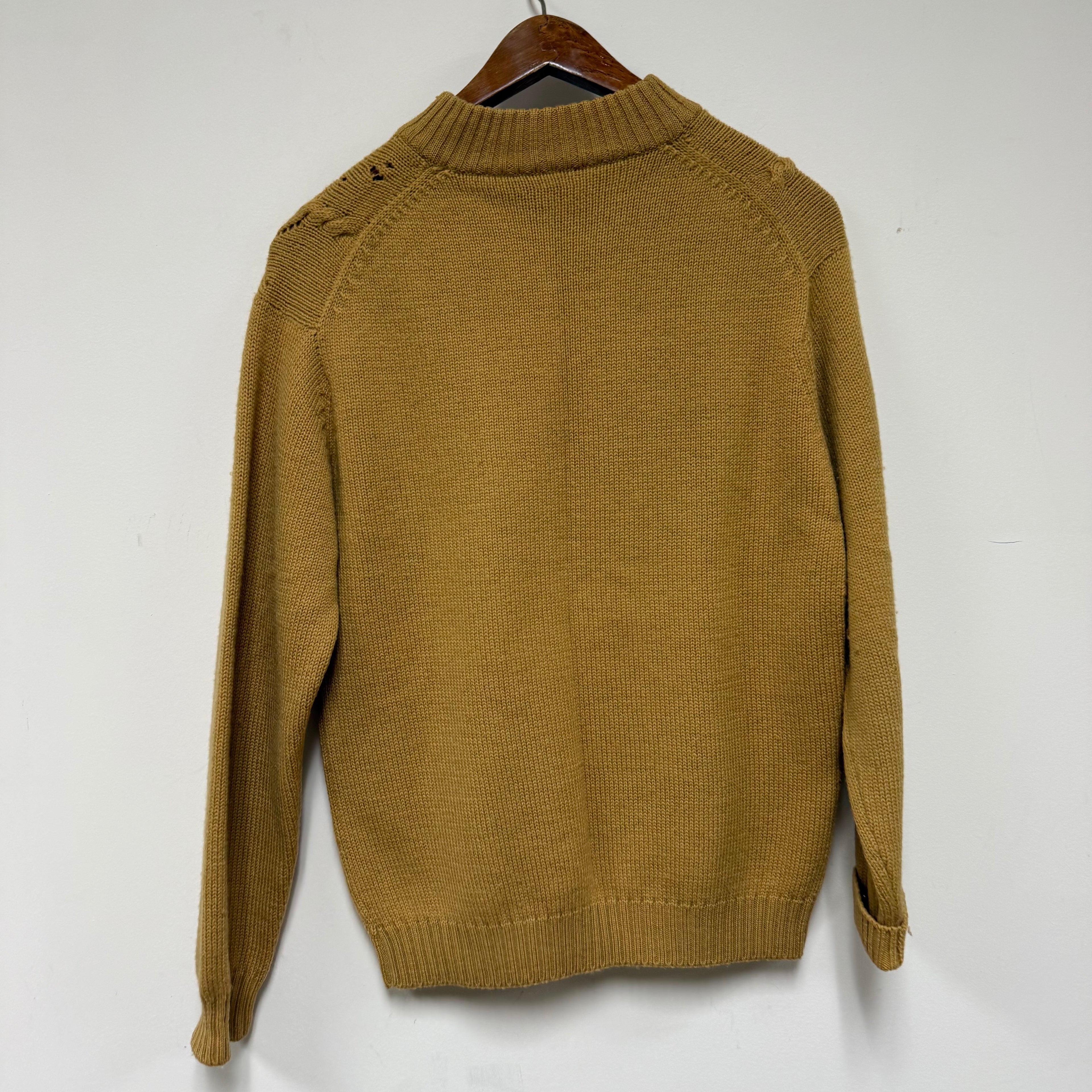 Vintage Cord Knit Sweater: S