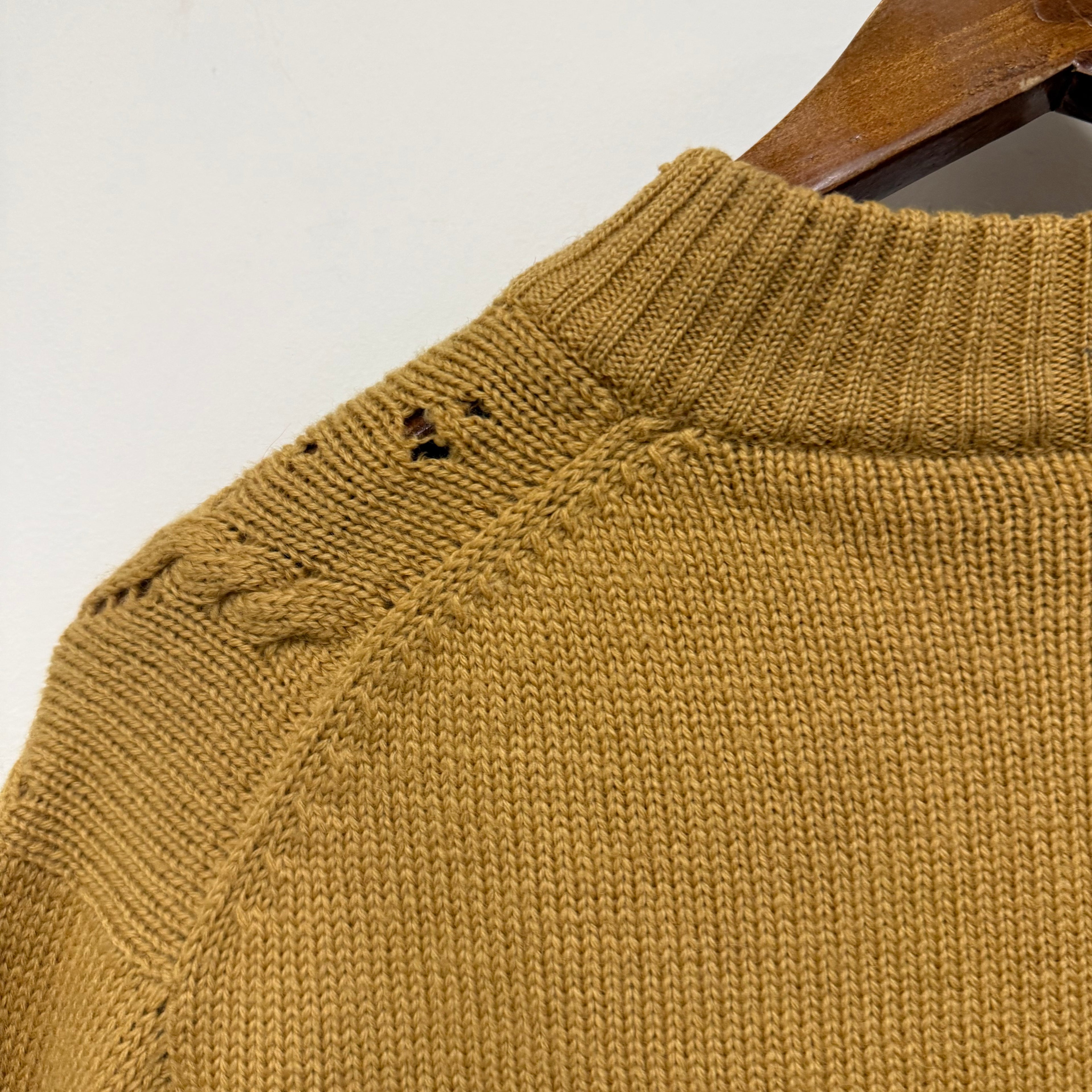 Vintage Cord Knit Sweater: S