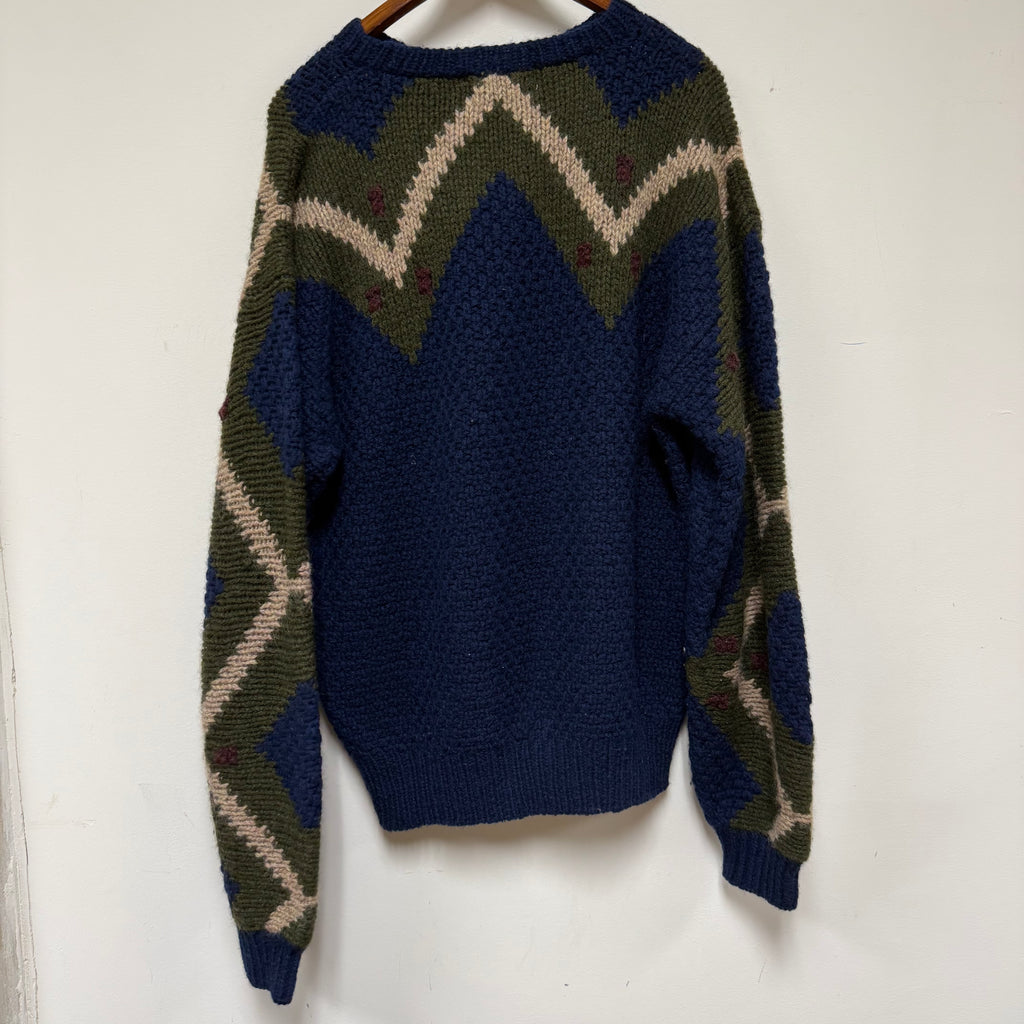 Vintage Heartland Knit Sweater: L